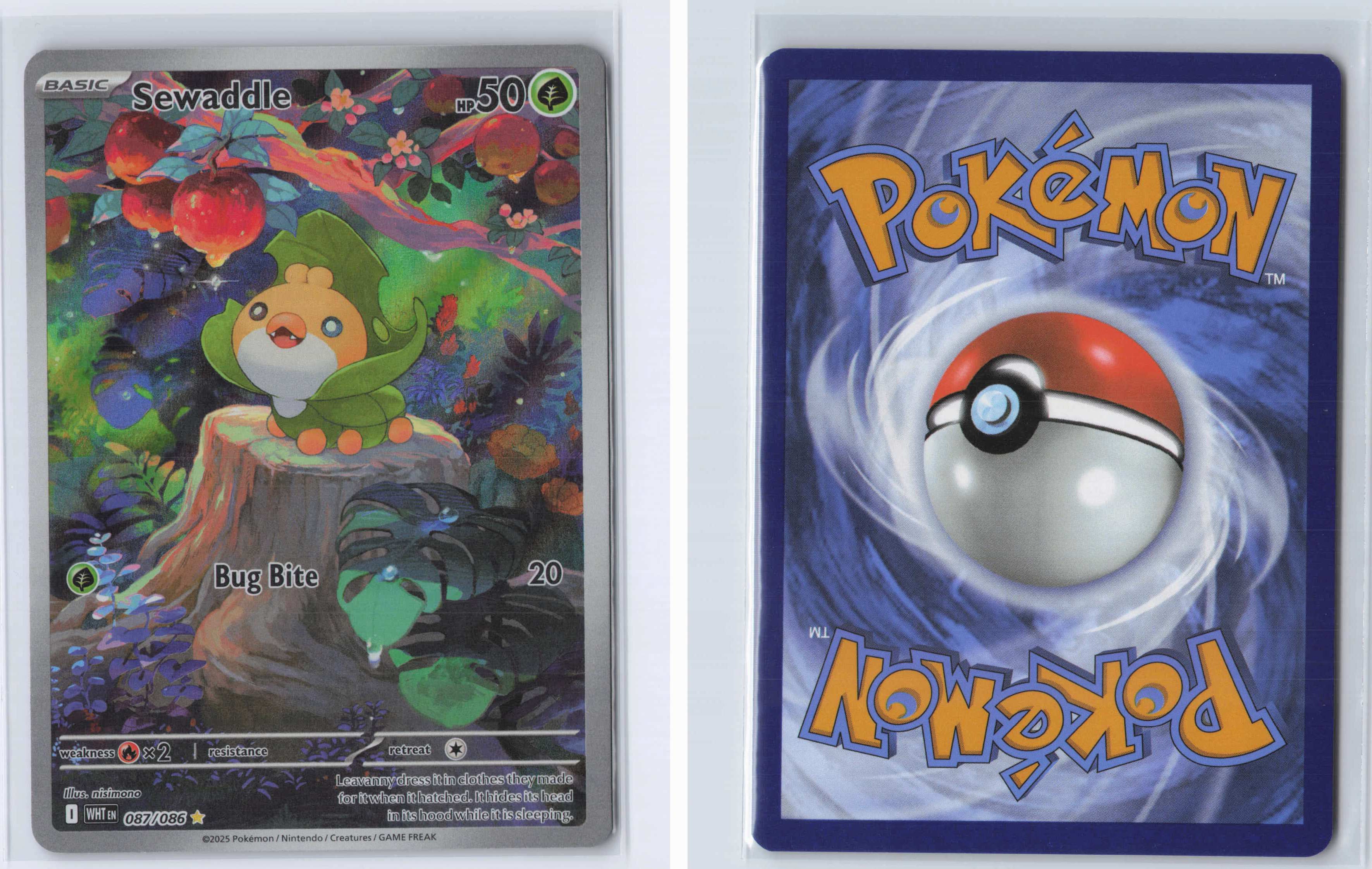 (#087/086) Sewaddle - [SV: White Flare]