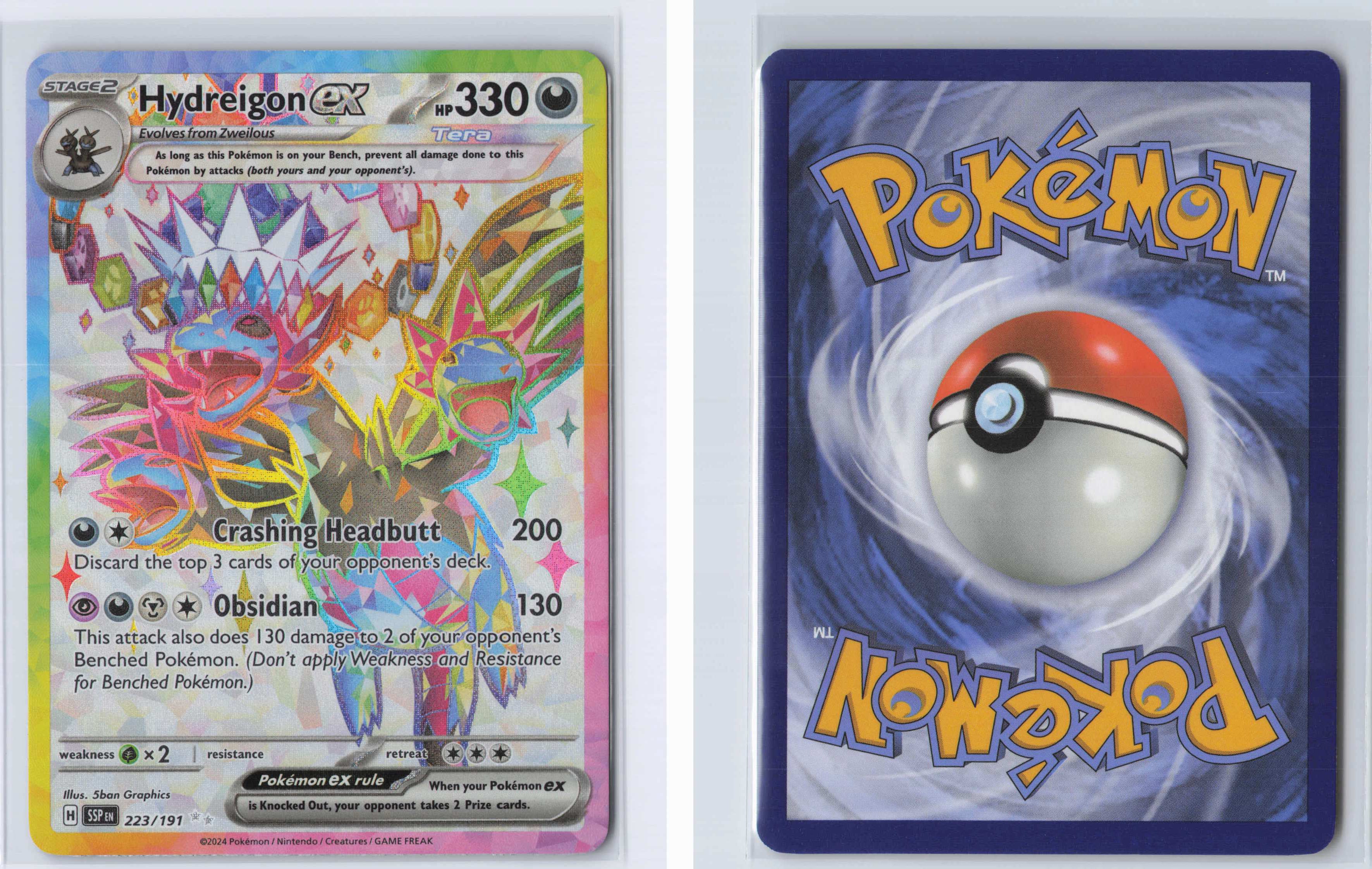 (#223/191) Hydreigon ex [SV08: Surging Sparks]