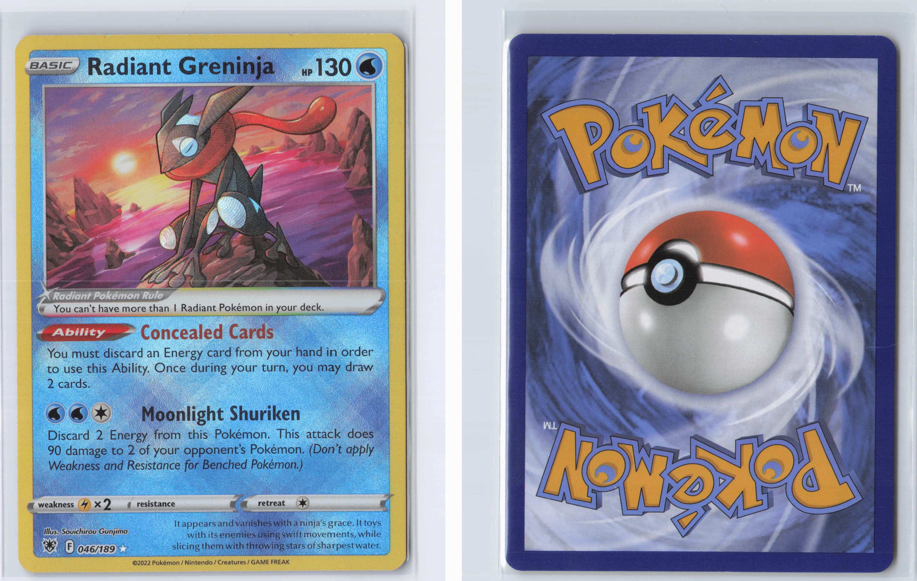 (#046/189) Radiant Greninja [SWSH10: Astral Radiance]