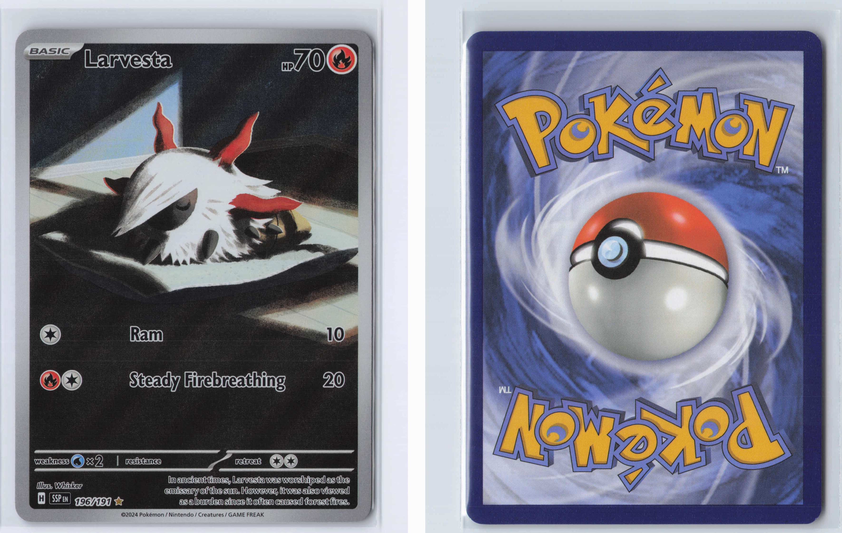 (#196/191) Larvesta [SV08: Surging Sparks]