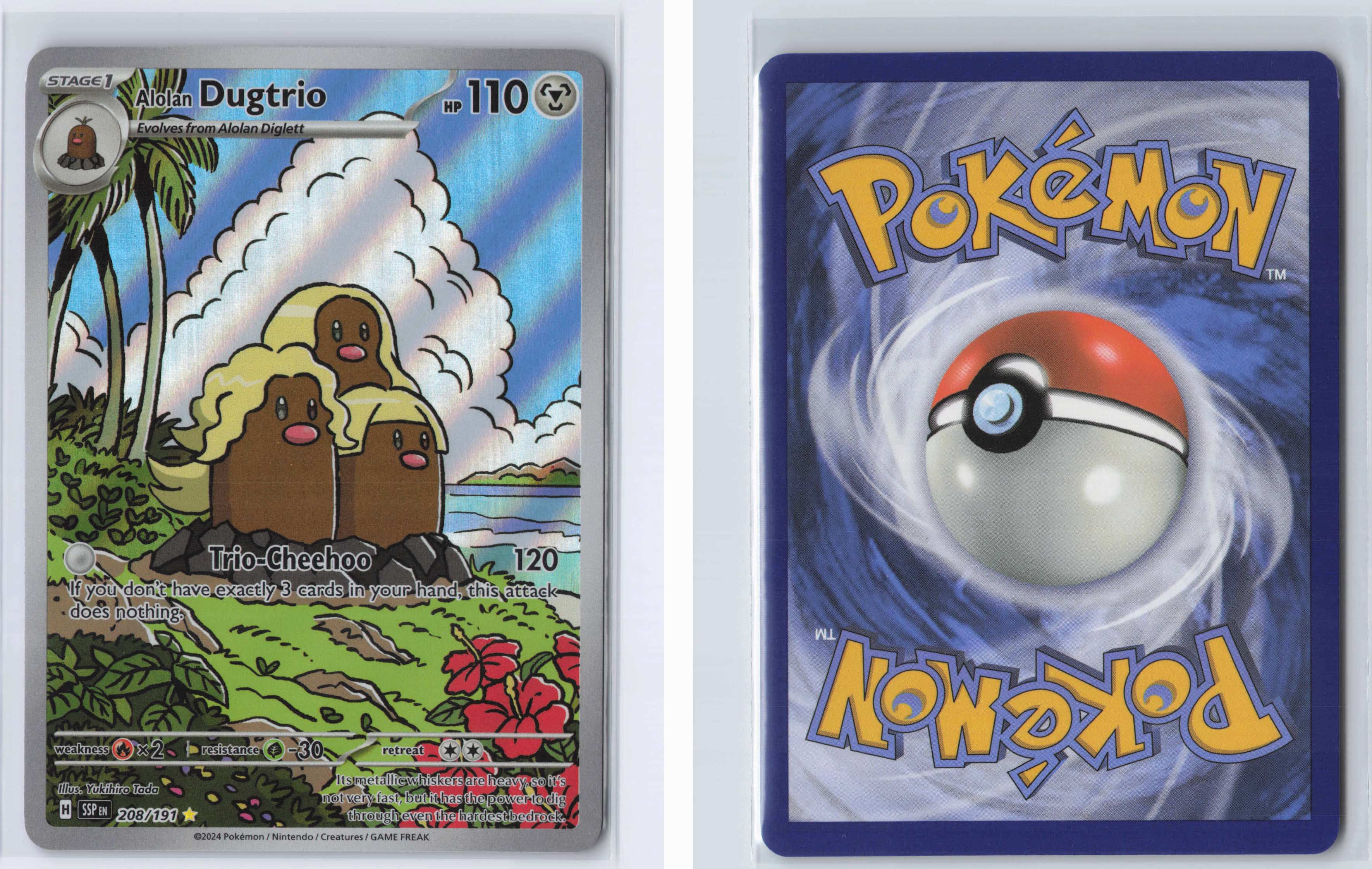 (#208/191) Alolan Dugtrio [SV08: Surging Sparks]