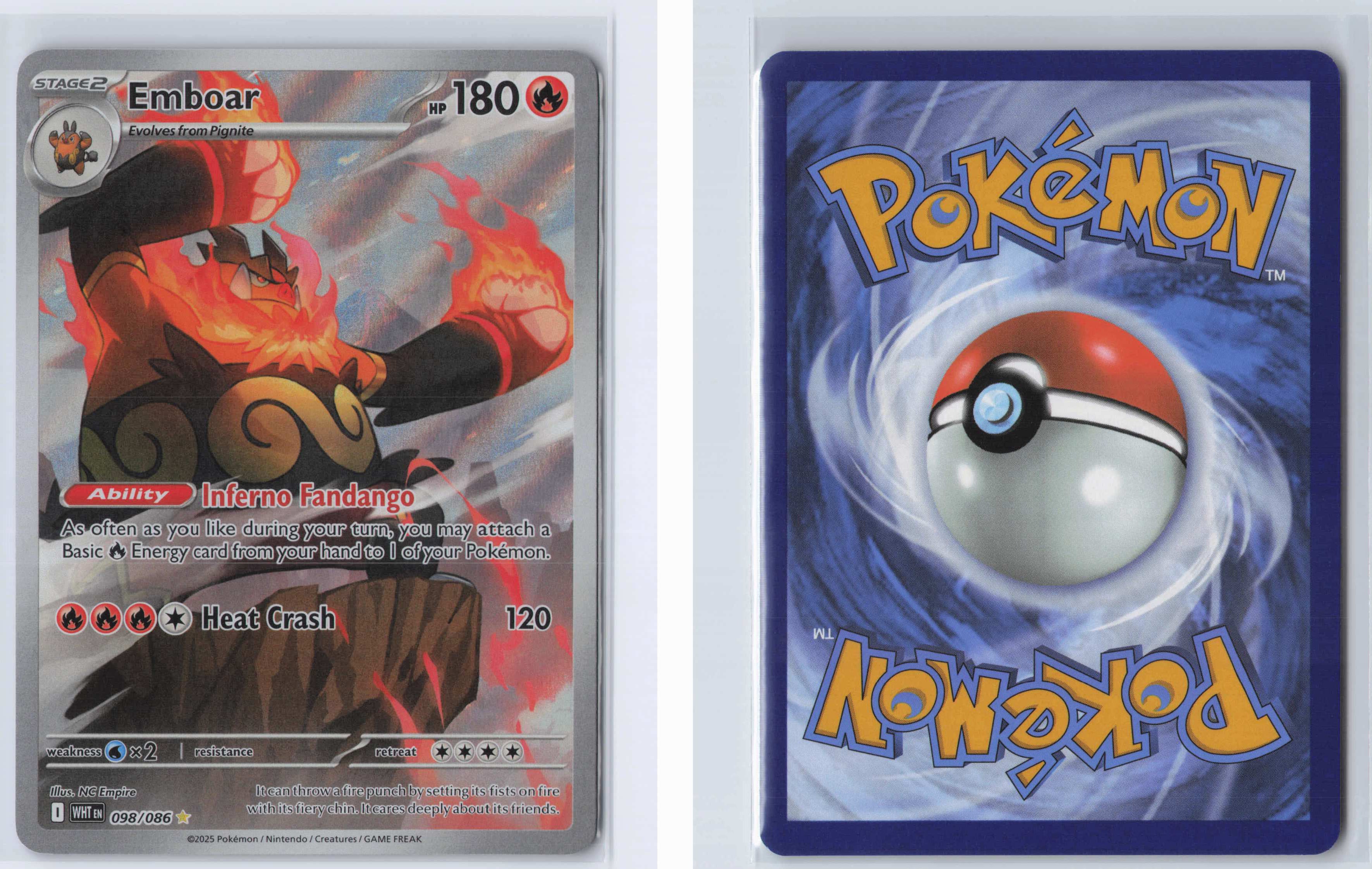 (#098/086) Emboar [SV: White Flare]