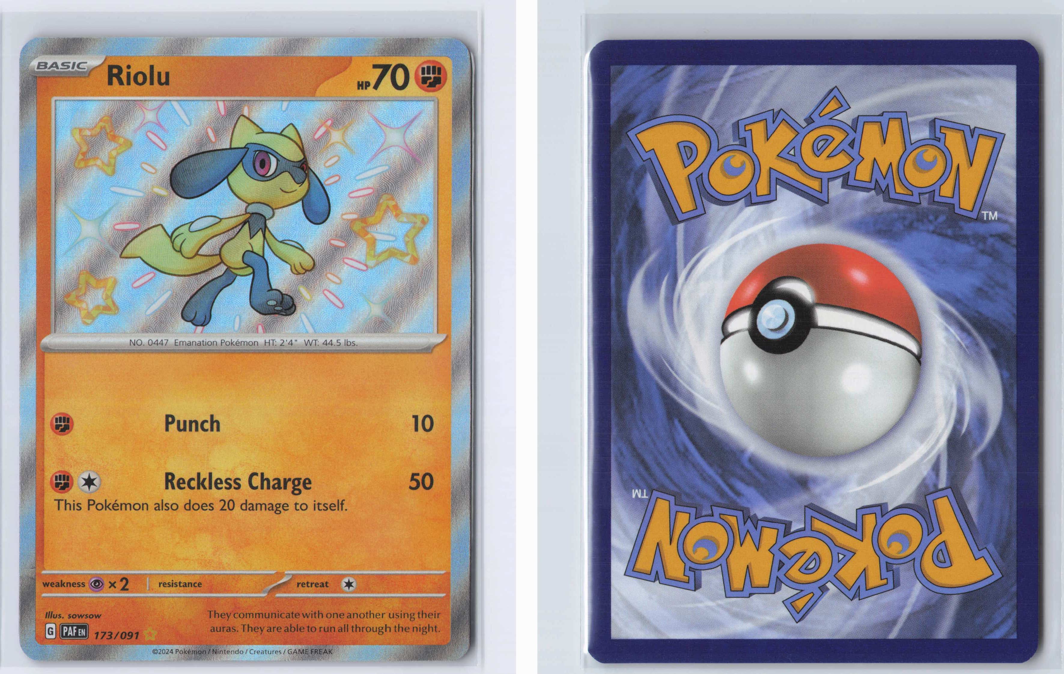 (#173/091) Riolu [SV: Paldean Fates]