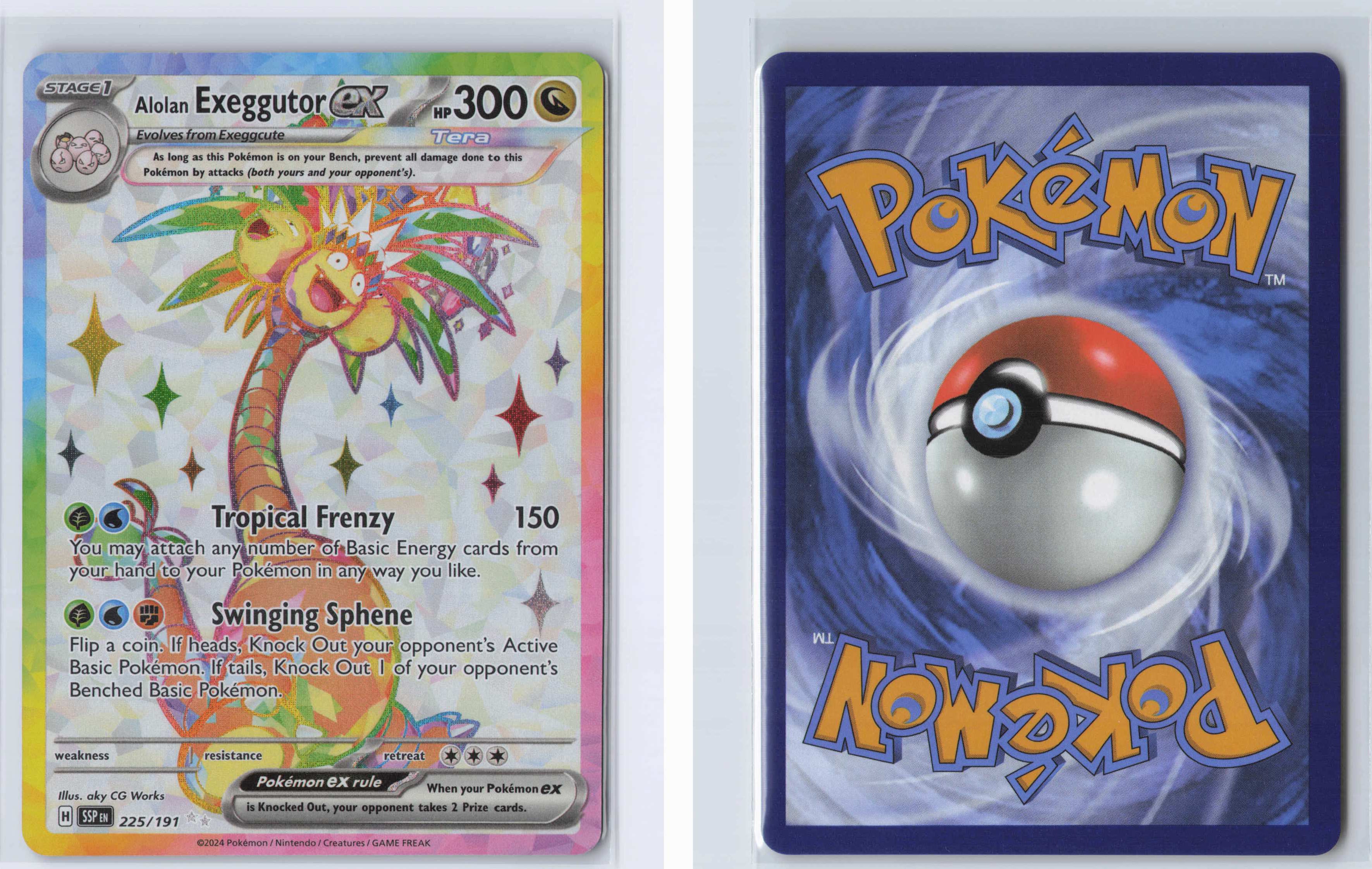 (#225/191) Alolan Exeggutor ex [SV08: Surging Sparks]