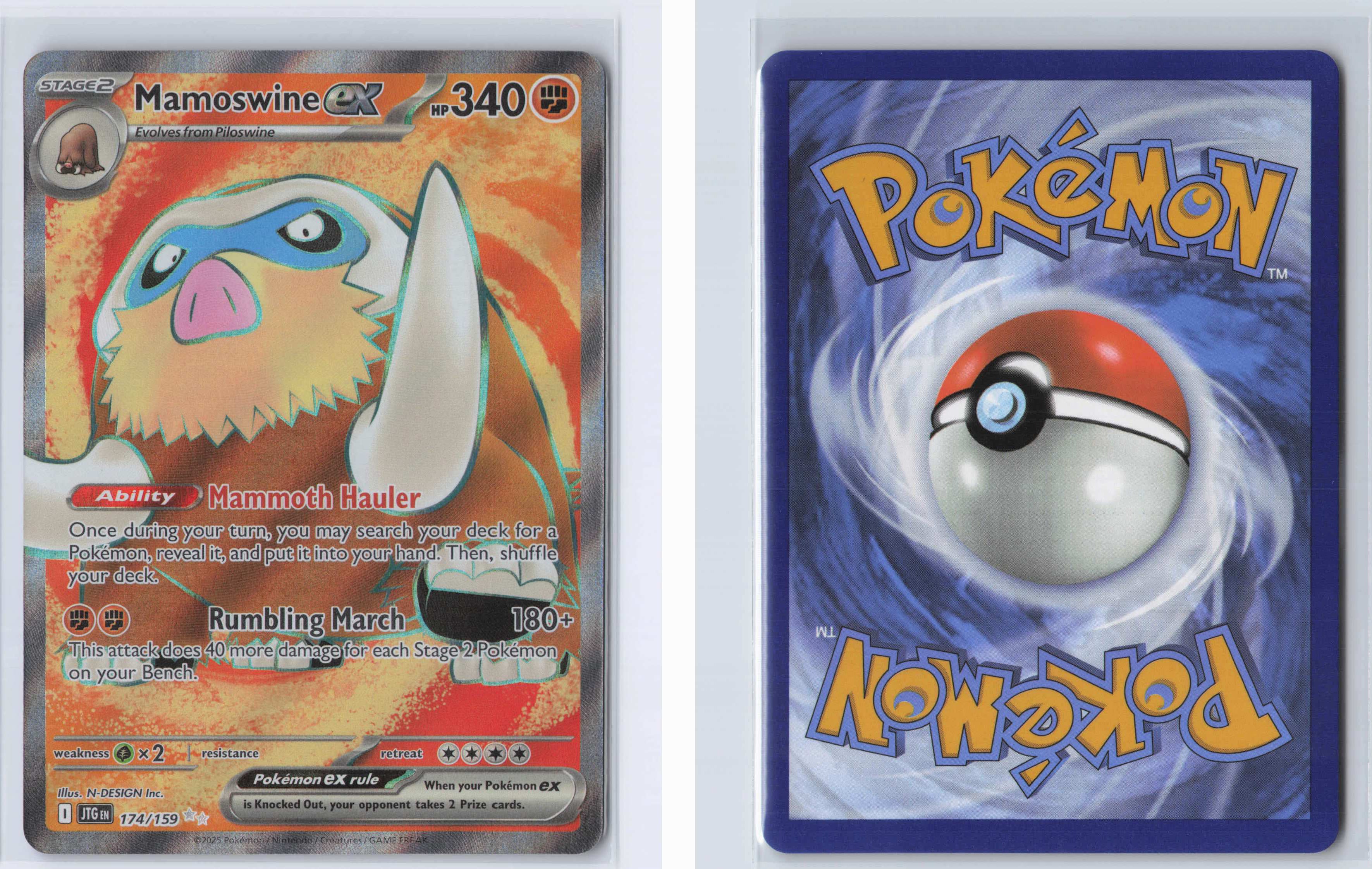 (#174/159) Mamoswine ex [SV09: Journey Together]