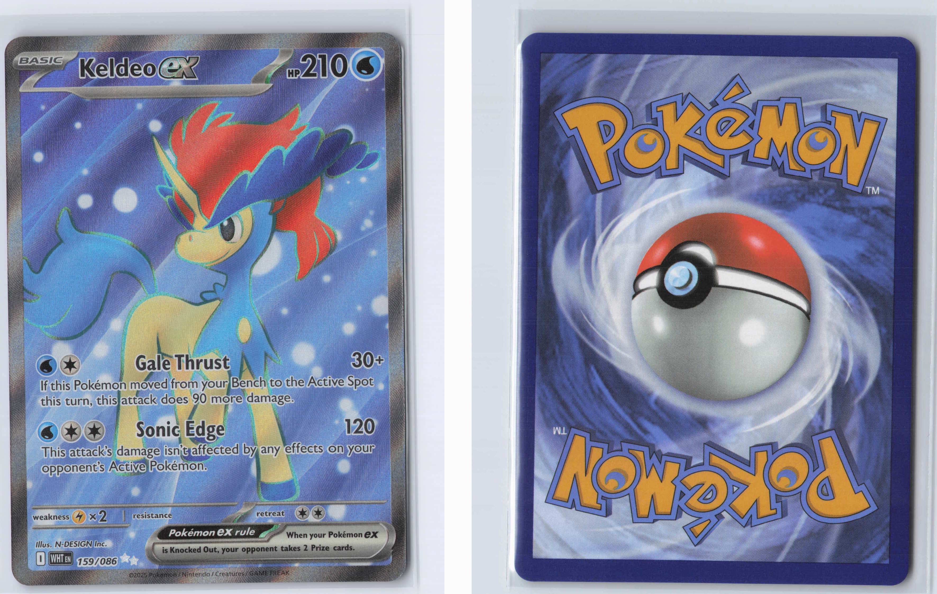 (#159/086) Keldeo ex [SV: White Flare]