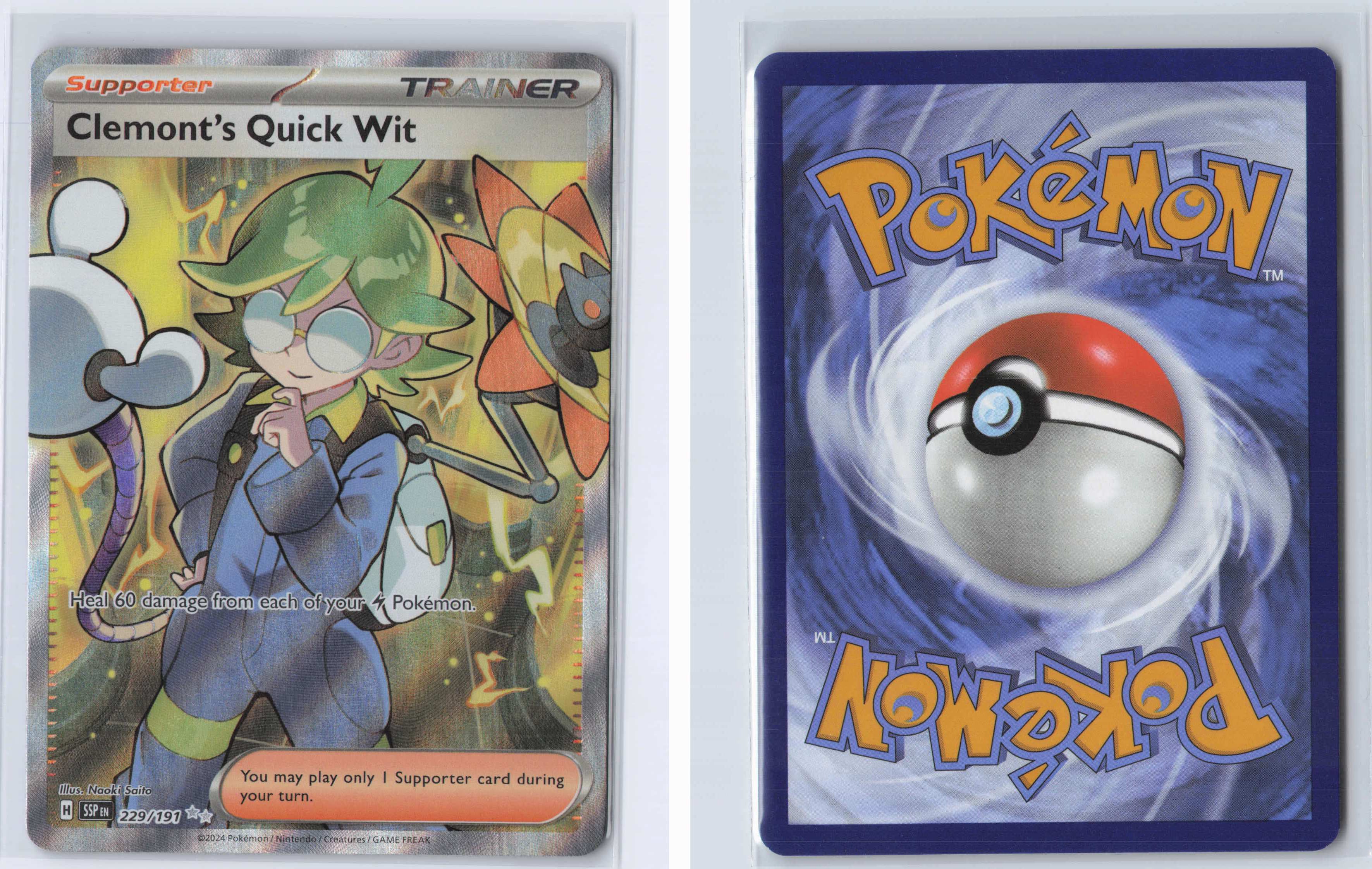 (#229/191) Clemont's Quick Wit [SV08: Surging Sparks]