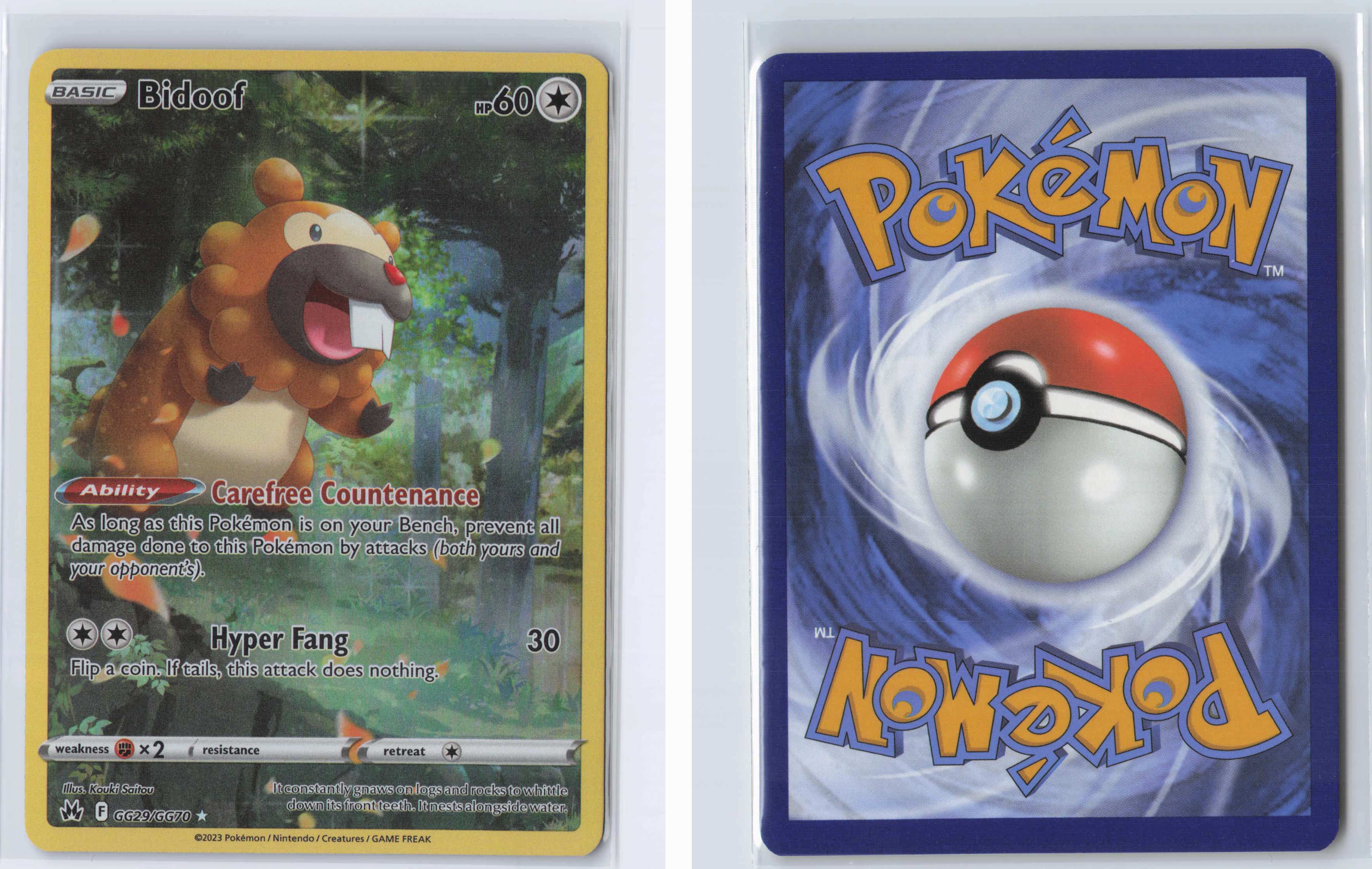 (#GG29/GG70) Bidoof [SWSH: Crown Zenith: Galarian Gallery]