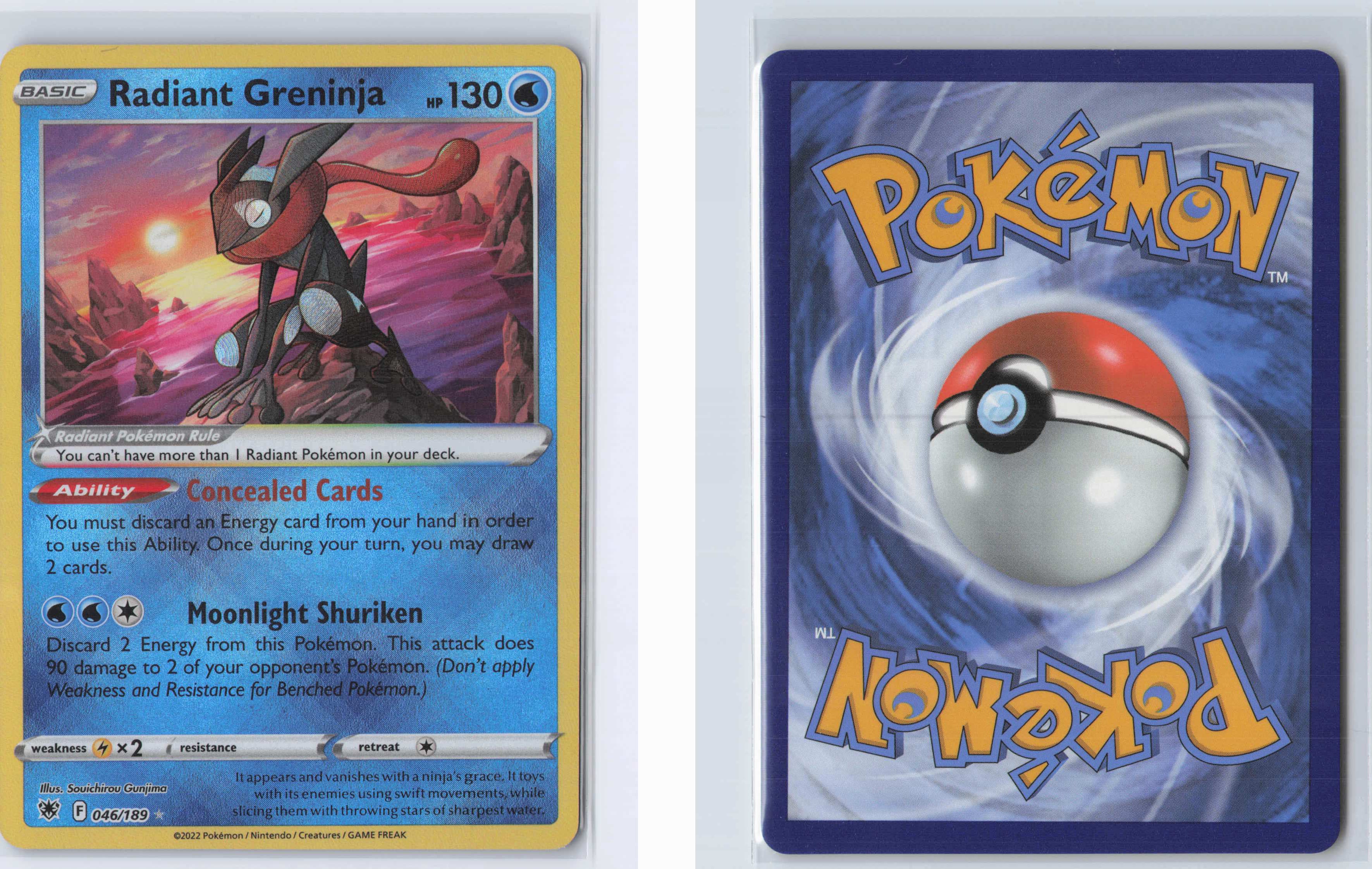(#046/189) Radiant Greninja [SWSH10: Astral Radiance]