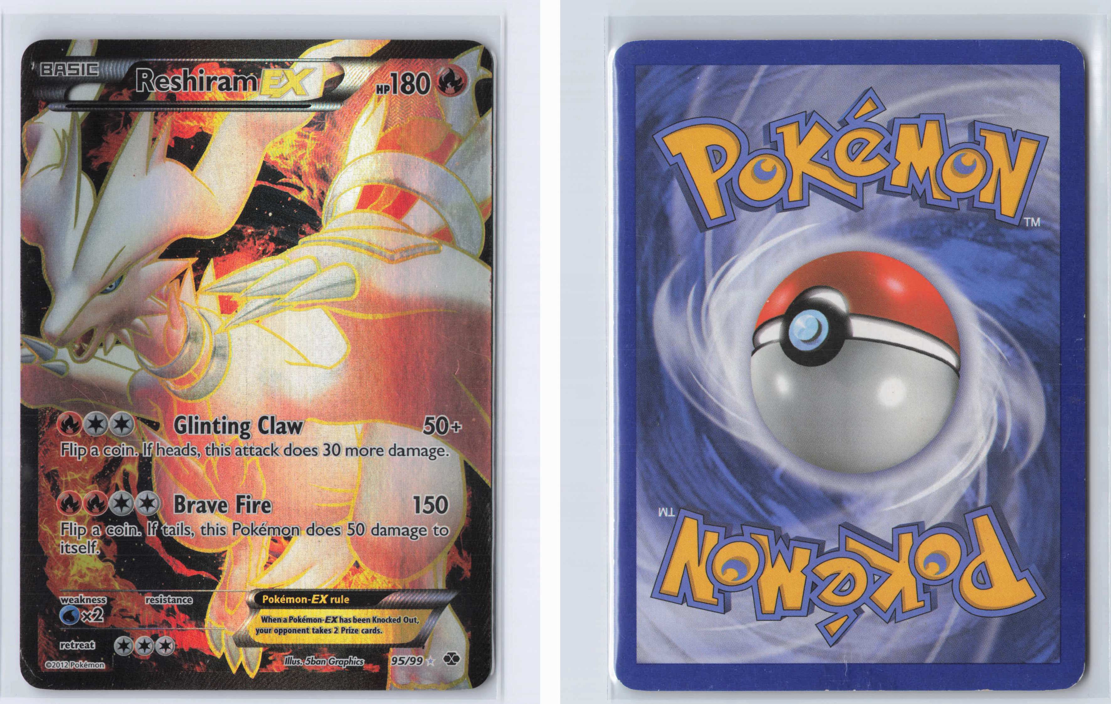 (#95/99) Reshiram EX (95 Full Art) [Next Destinies]