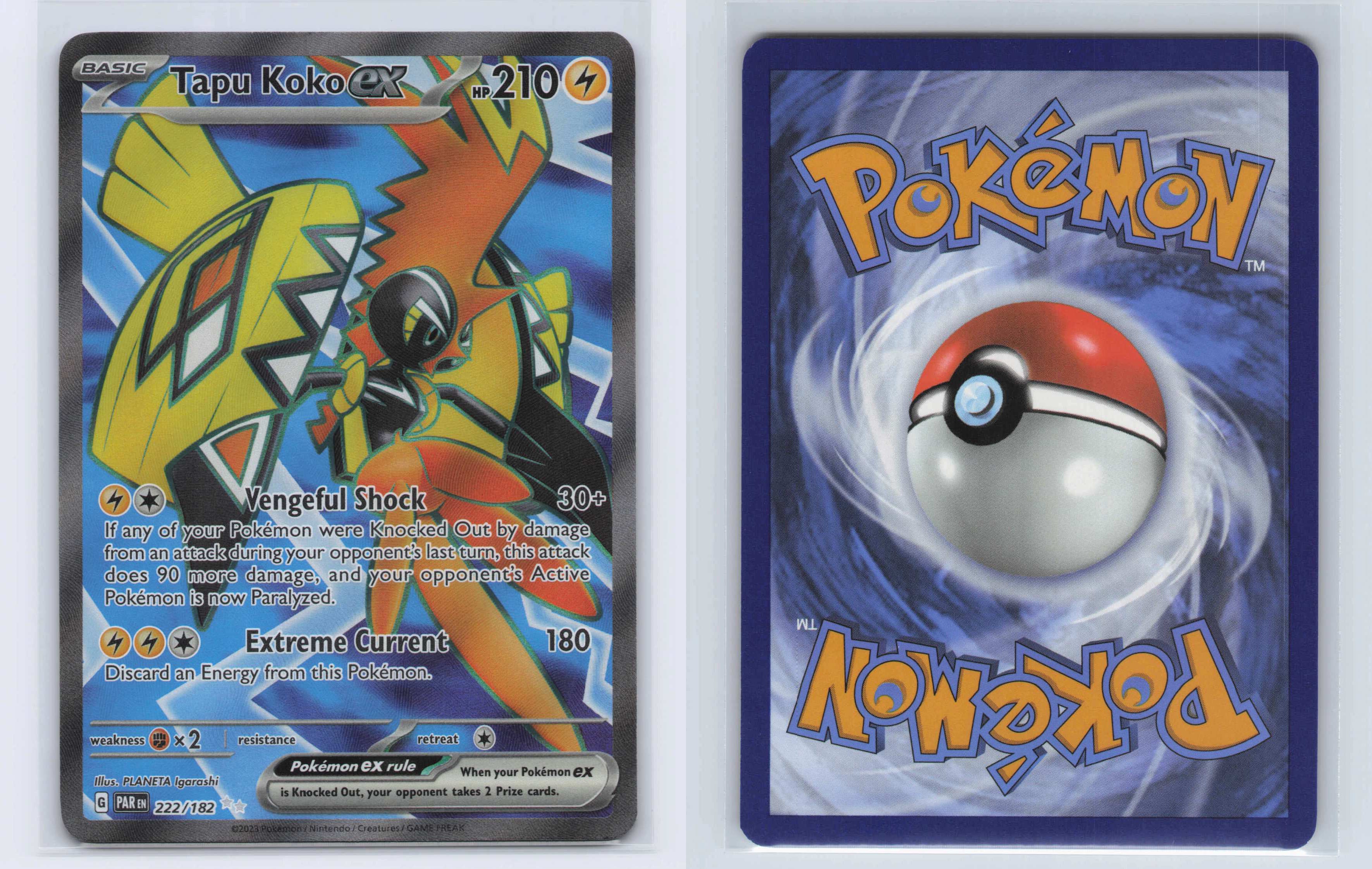 (#222/182) Tapu Koko ex - [SV04: Paradox Rift]