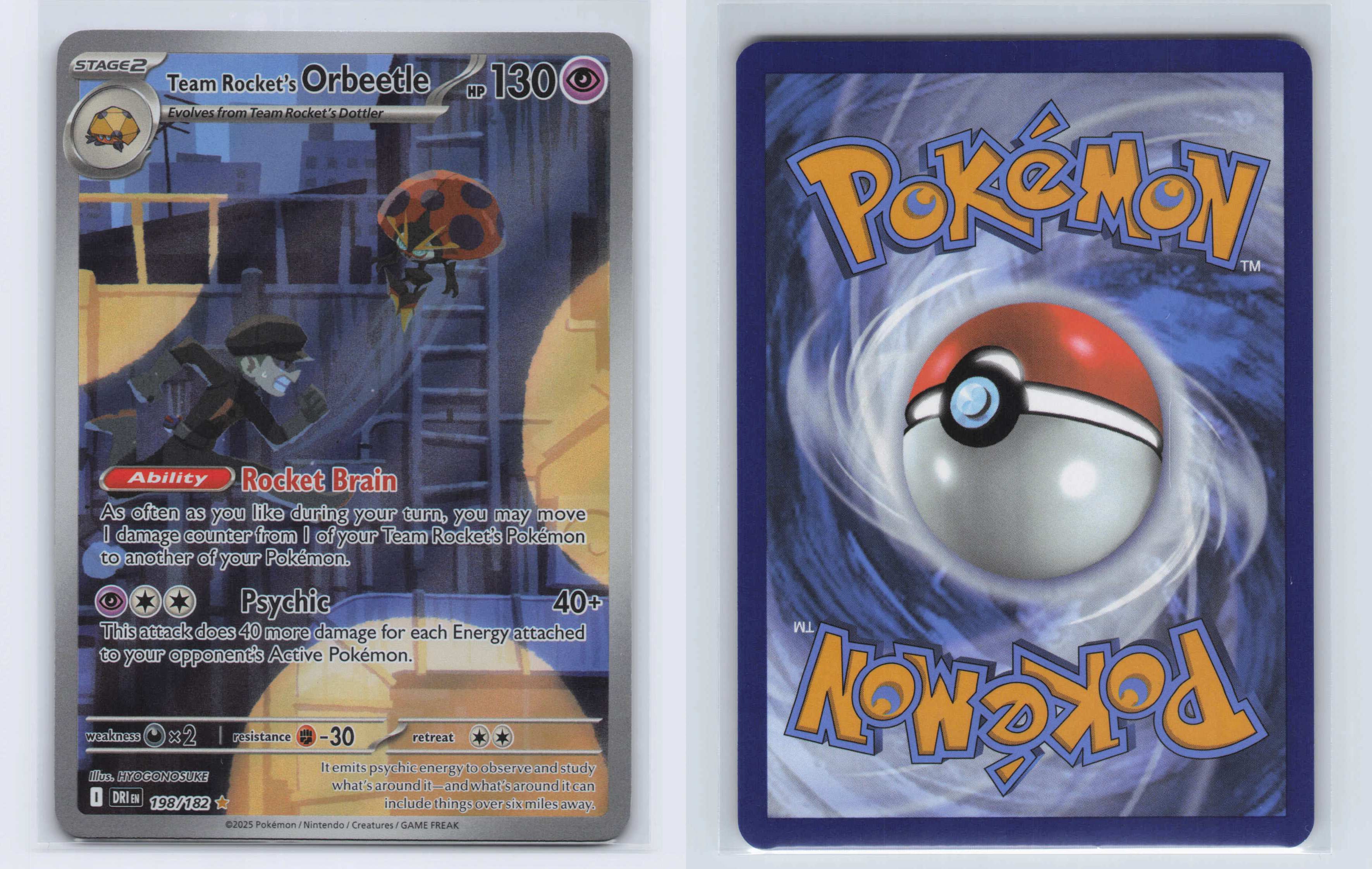 (#198/182) Team Rocket's Orbeetle [SV10: Destined Rivals]