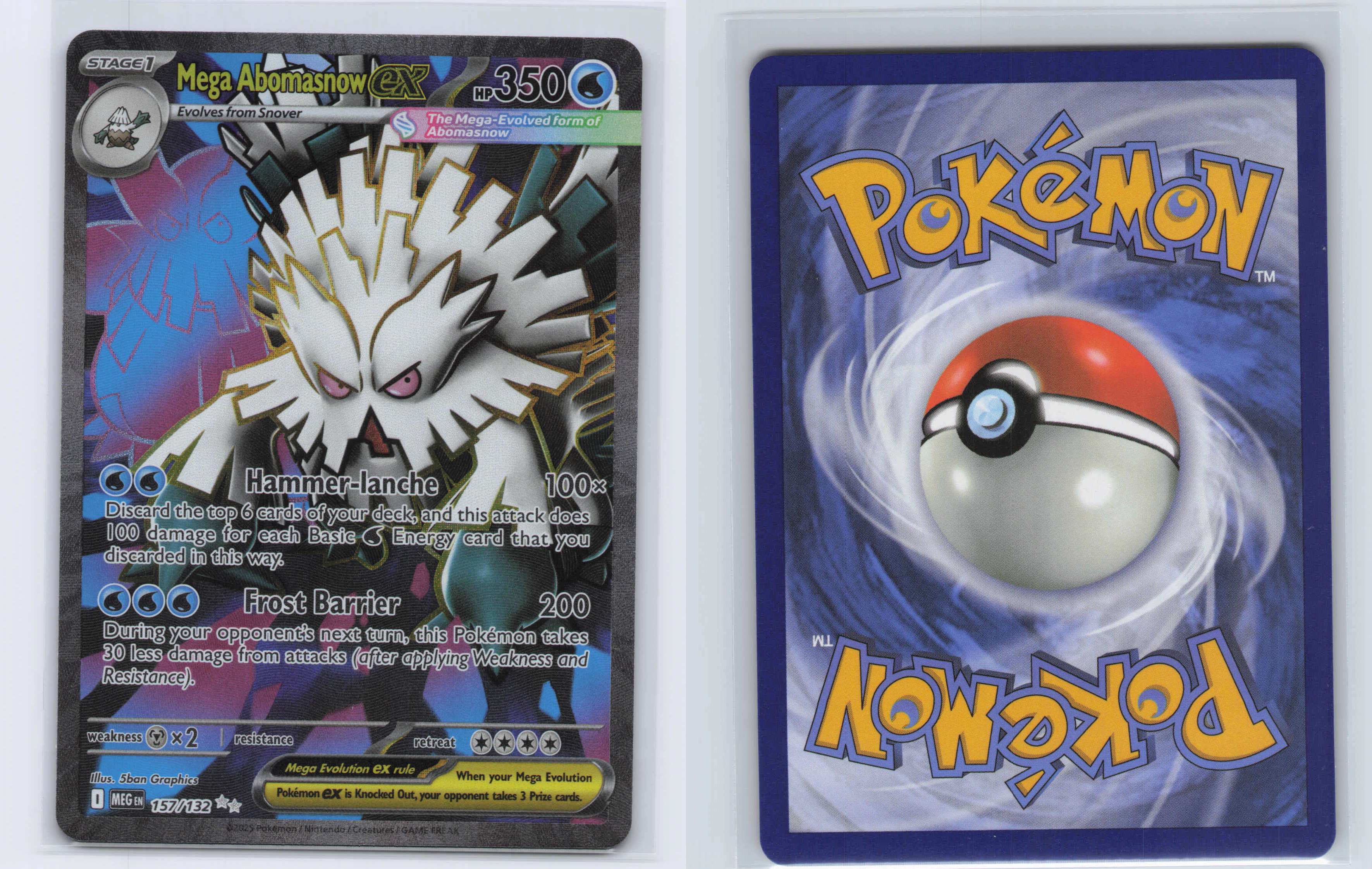 (#157/132) Mega Abomasnow ex [ME01: Mega Evolution]