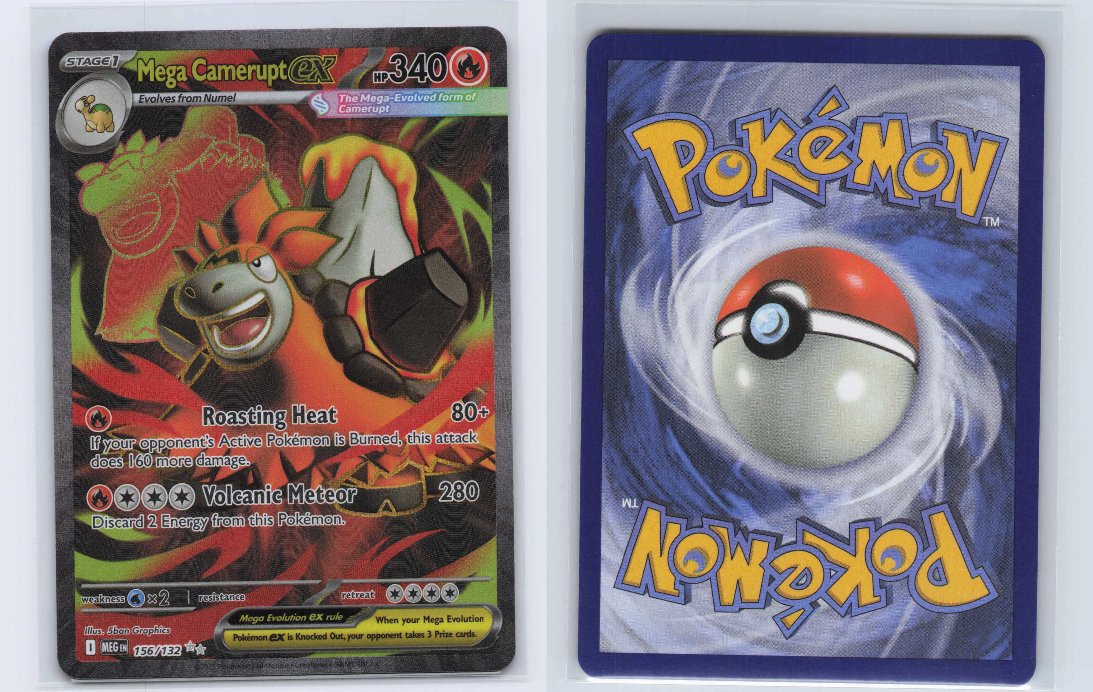(#156/132) Mega Camerupt ex [ME01: Mega Evolution]