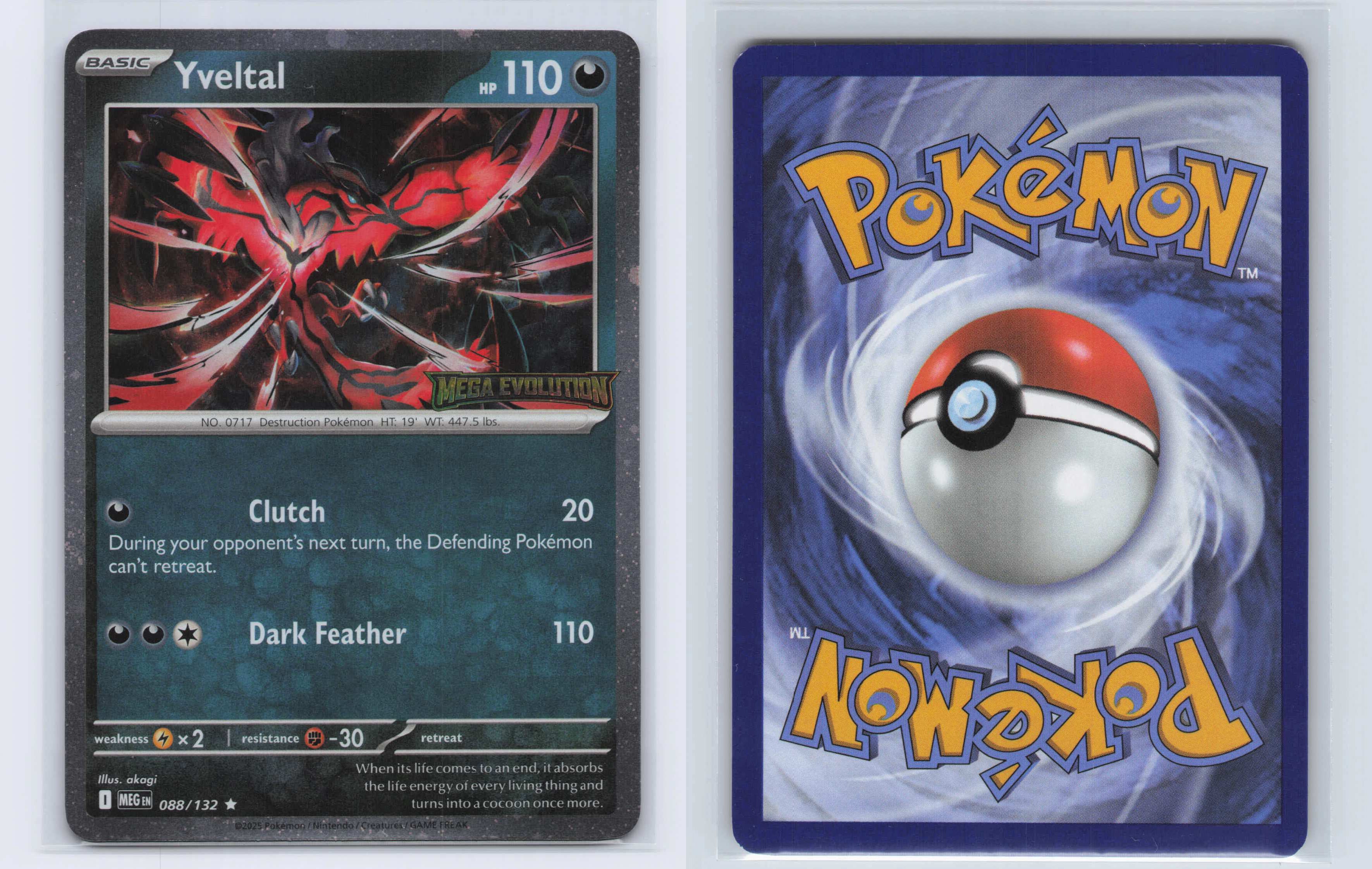 (#088/132) Yveltal (Mega Evolution Stamped) [Miscellaneous Cards & Products]