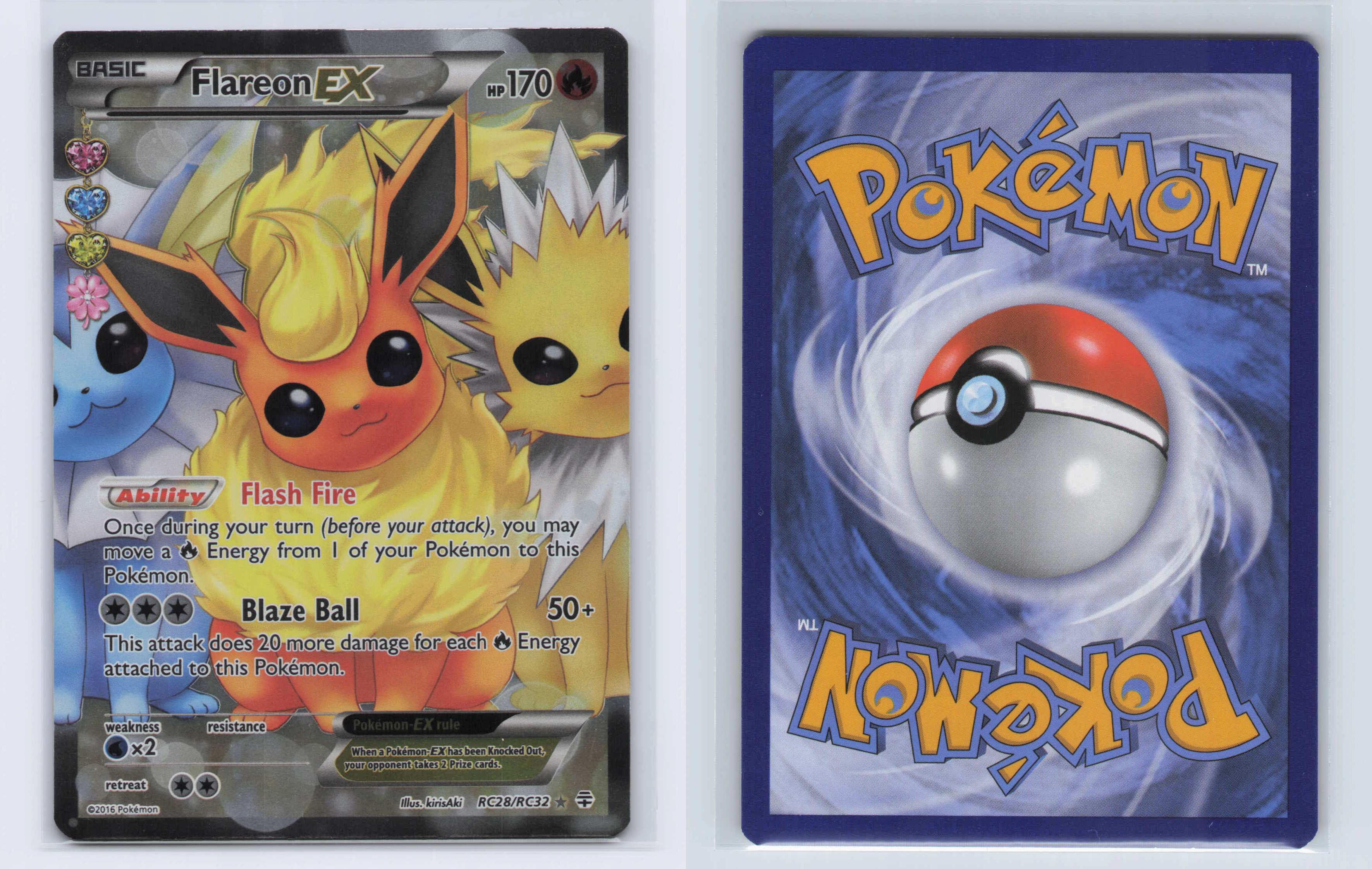(#RC28/RC32) Flareon EX (Full Art) [Generations: Radiant Collection]