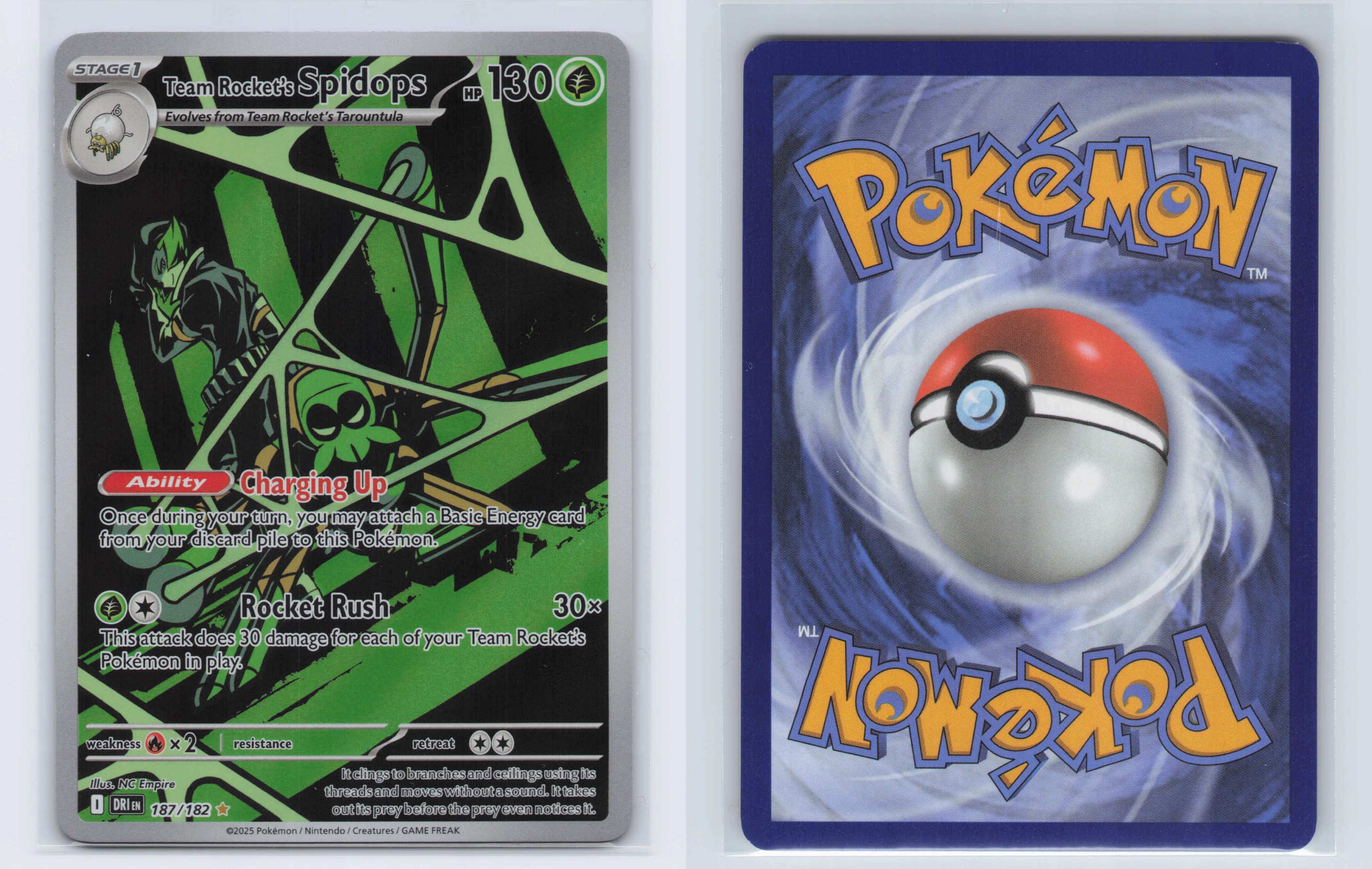 (#187/182) Team Rocket's Spidops [SV10: Destined Rivals]