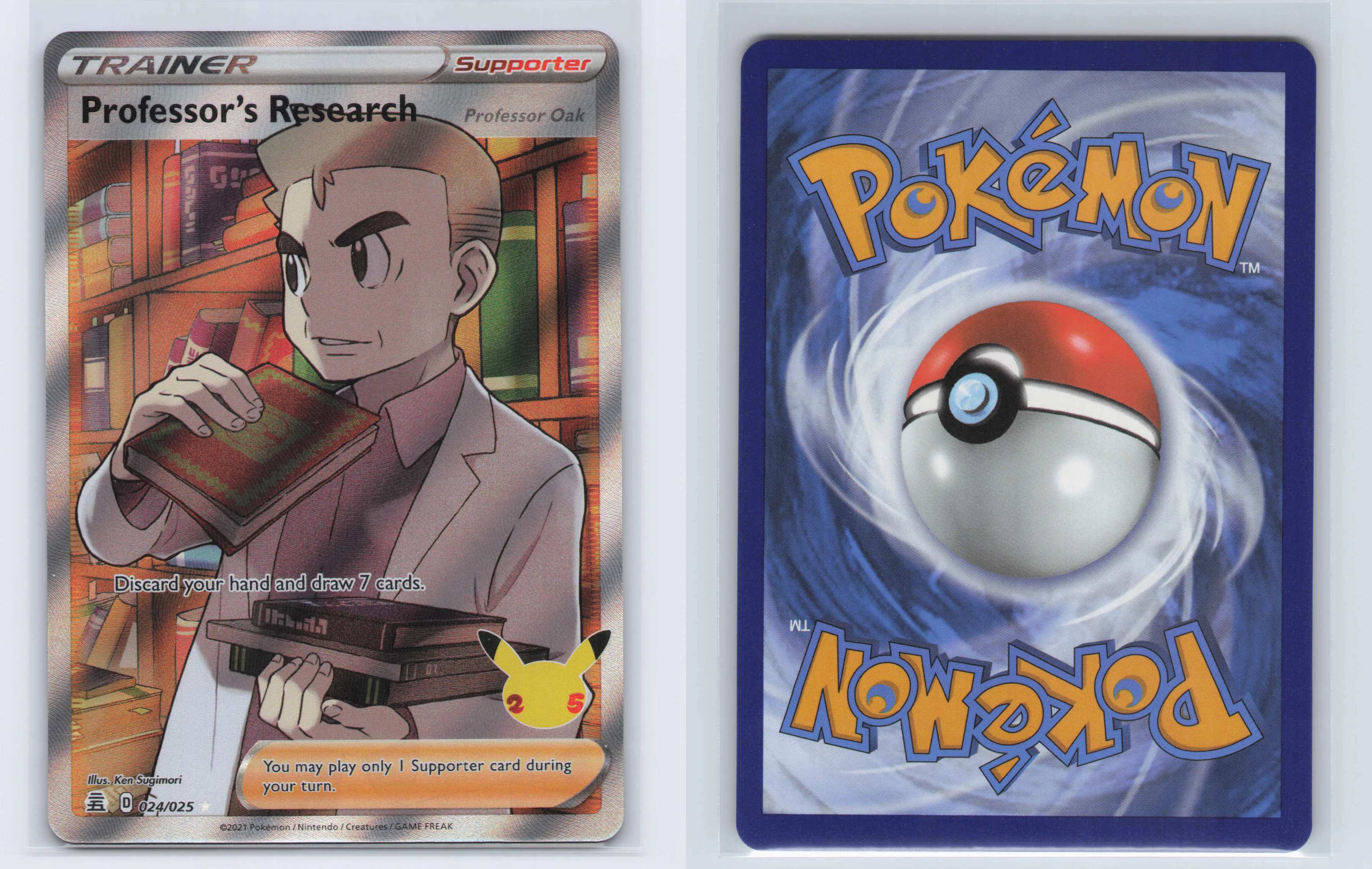 (#024/025) Professor's Research (Full Art) [Celebrations]