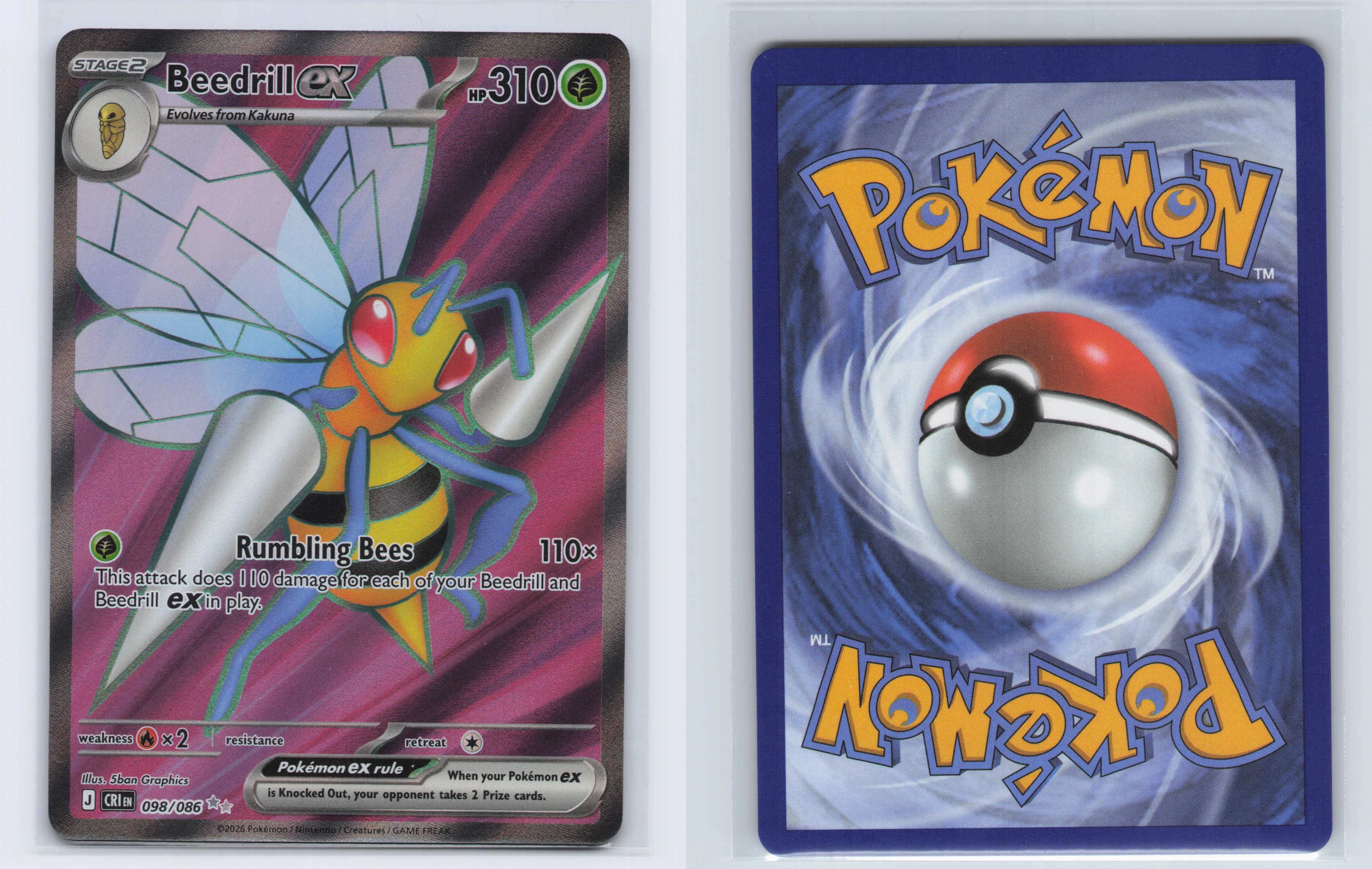 (#098/086) Beedrill ex [ME04: Chaos Rising]