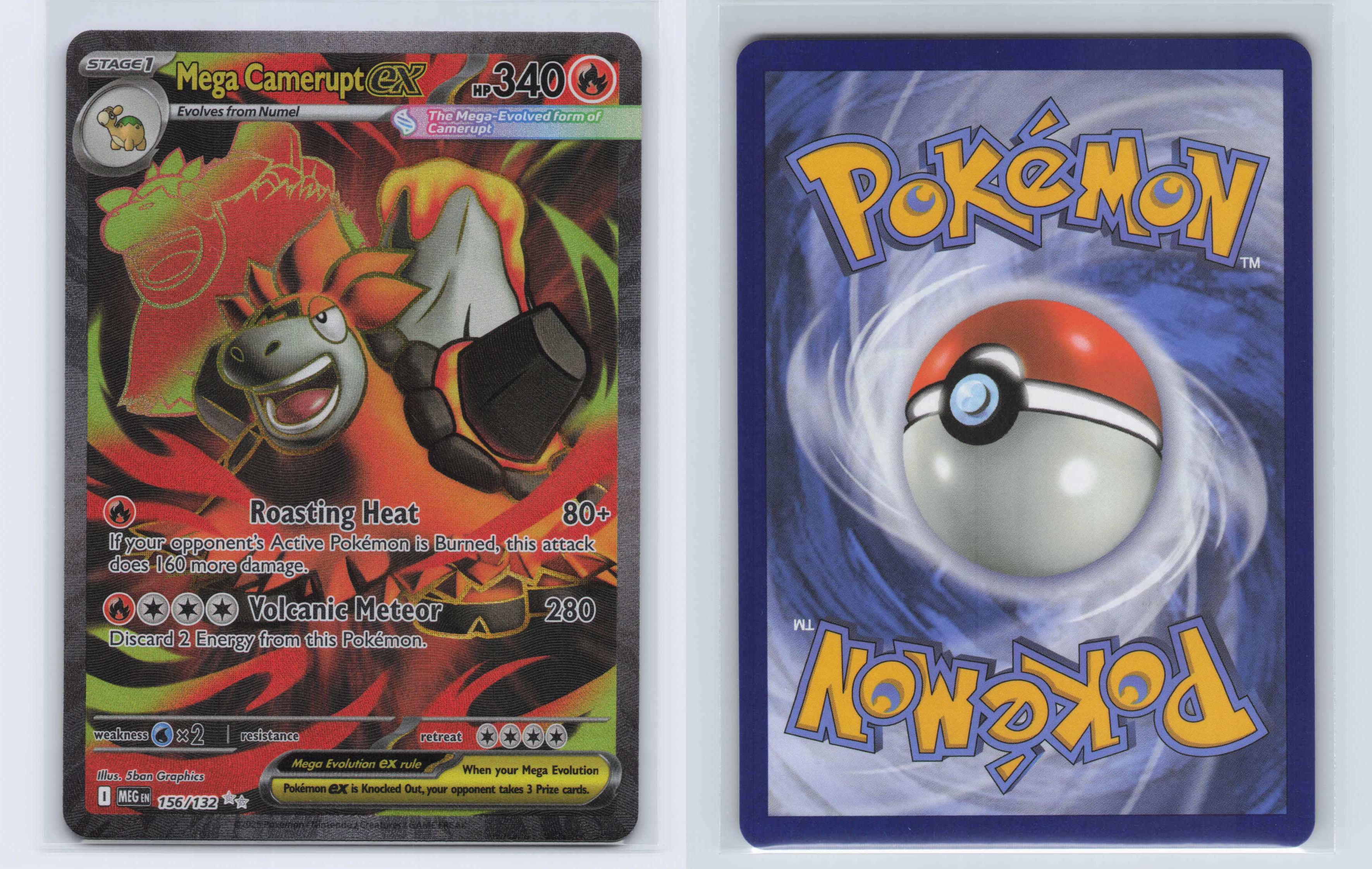 (#156/132) Mega Camerupt ex [ME01: Mega Evolution]
