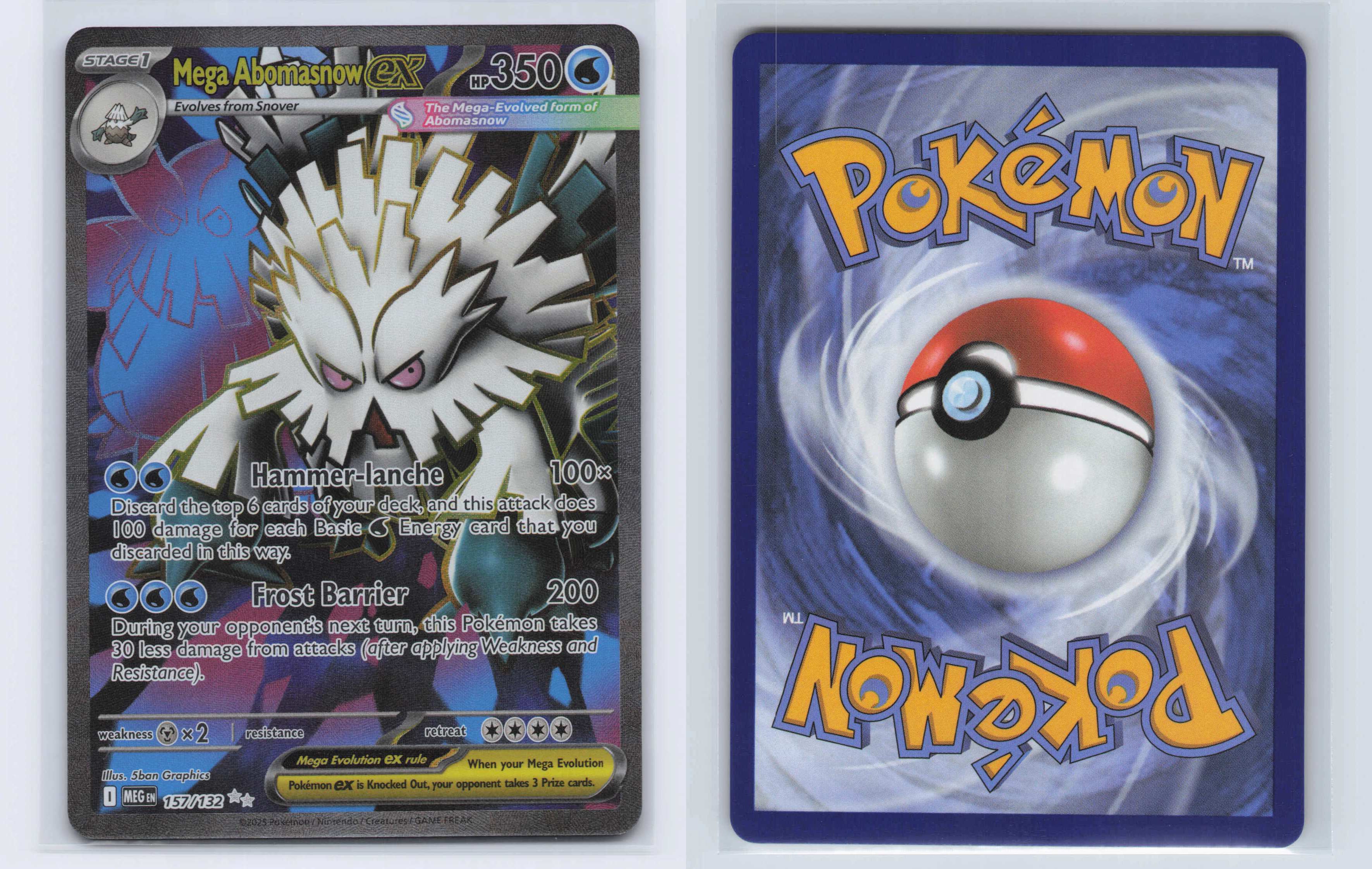 (#157/132) Mega Abomasnow ex [ME01: Mega Evolution]