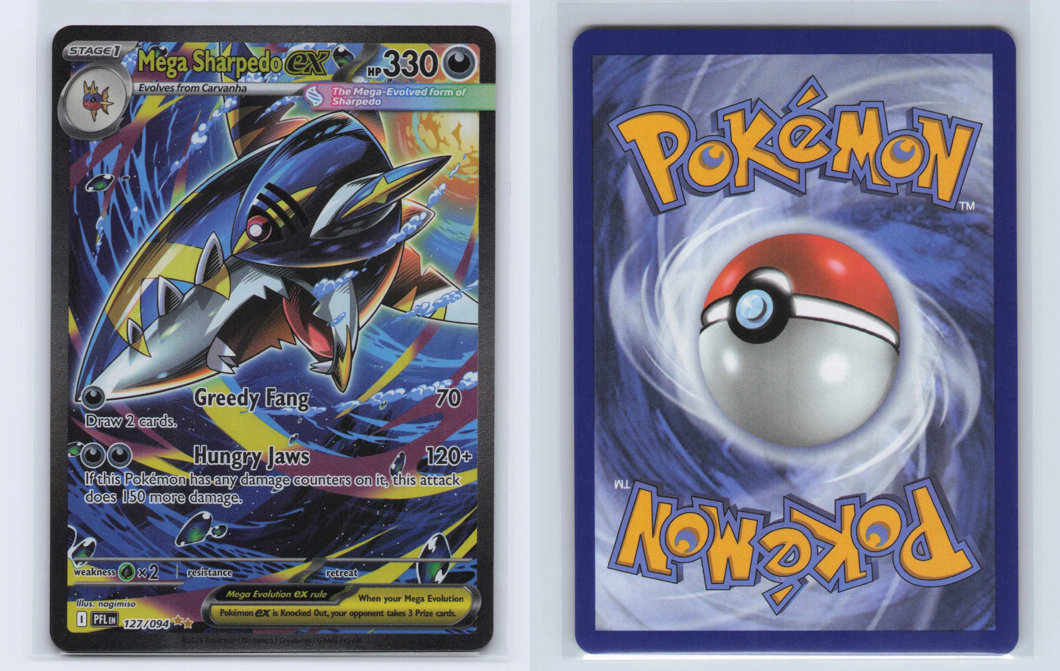 (#127/094) Mega Sharpedo ex [ME02: Phantasmal Flames]