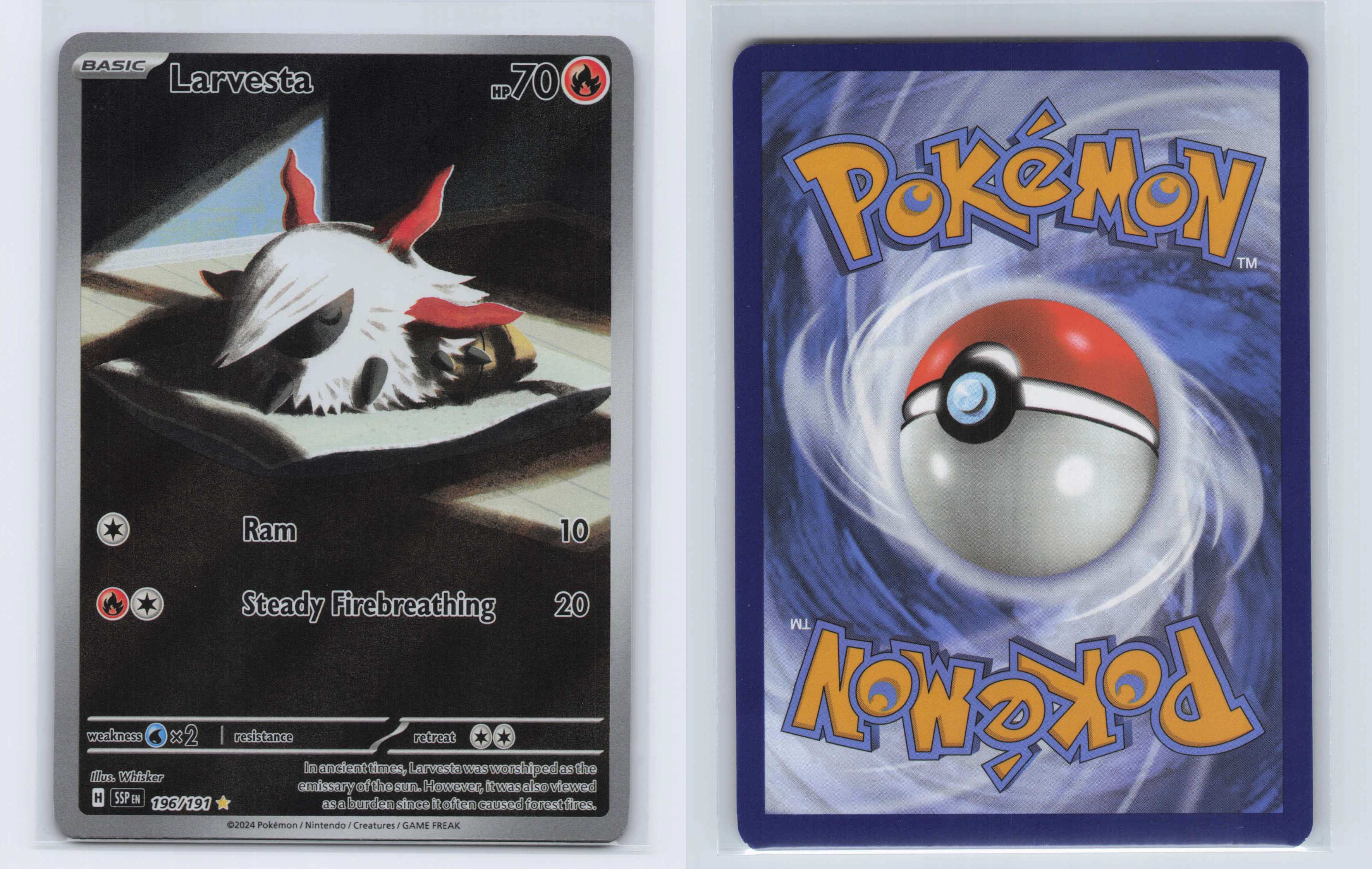 (#196/191) Larvesta [SV08: Surging Sparks]