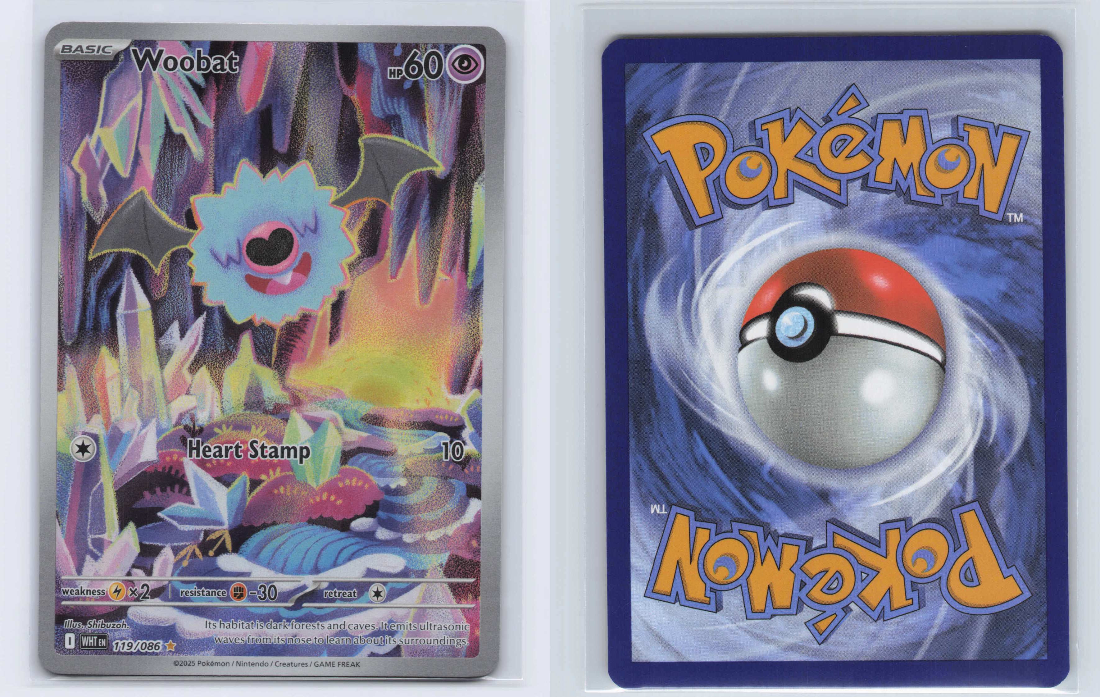 (#119/086) Woobat [SV: White Flare]
