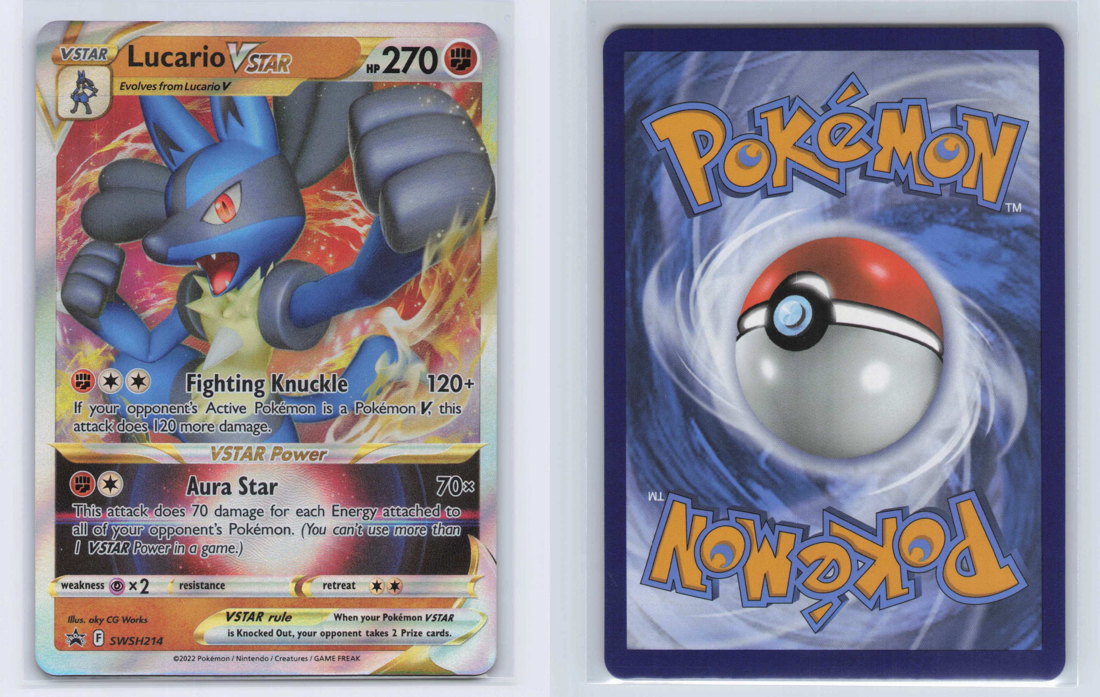 (#SWSH214) Lucario VSTAR [SWSH: Sword & Shield Promo Cards]