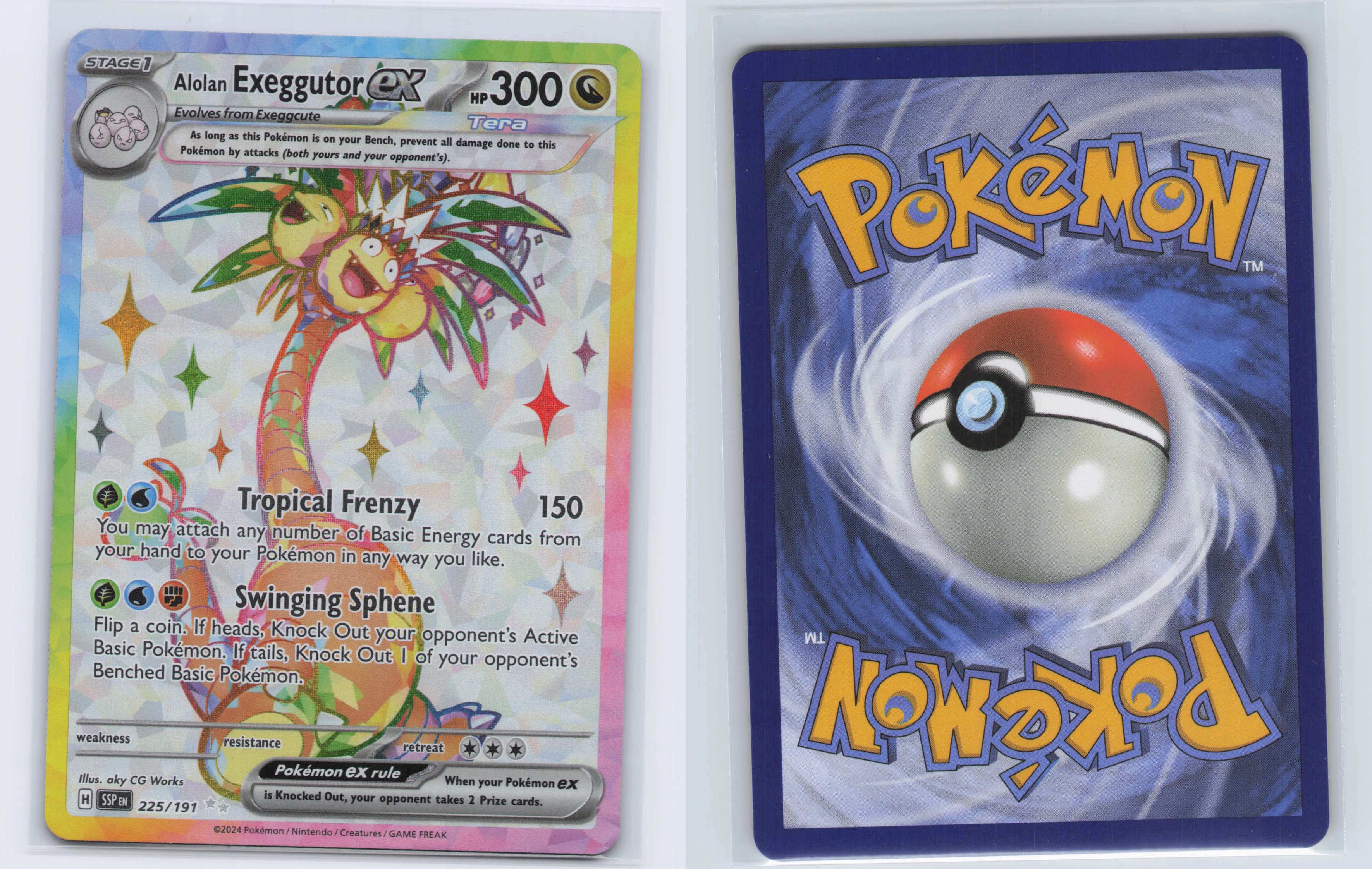 (#225/191) Alolan Exeggutor ex [SV08: Surging Sparks]