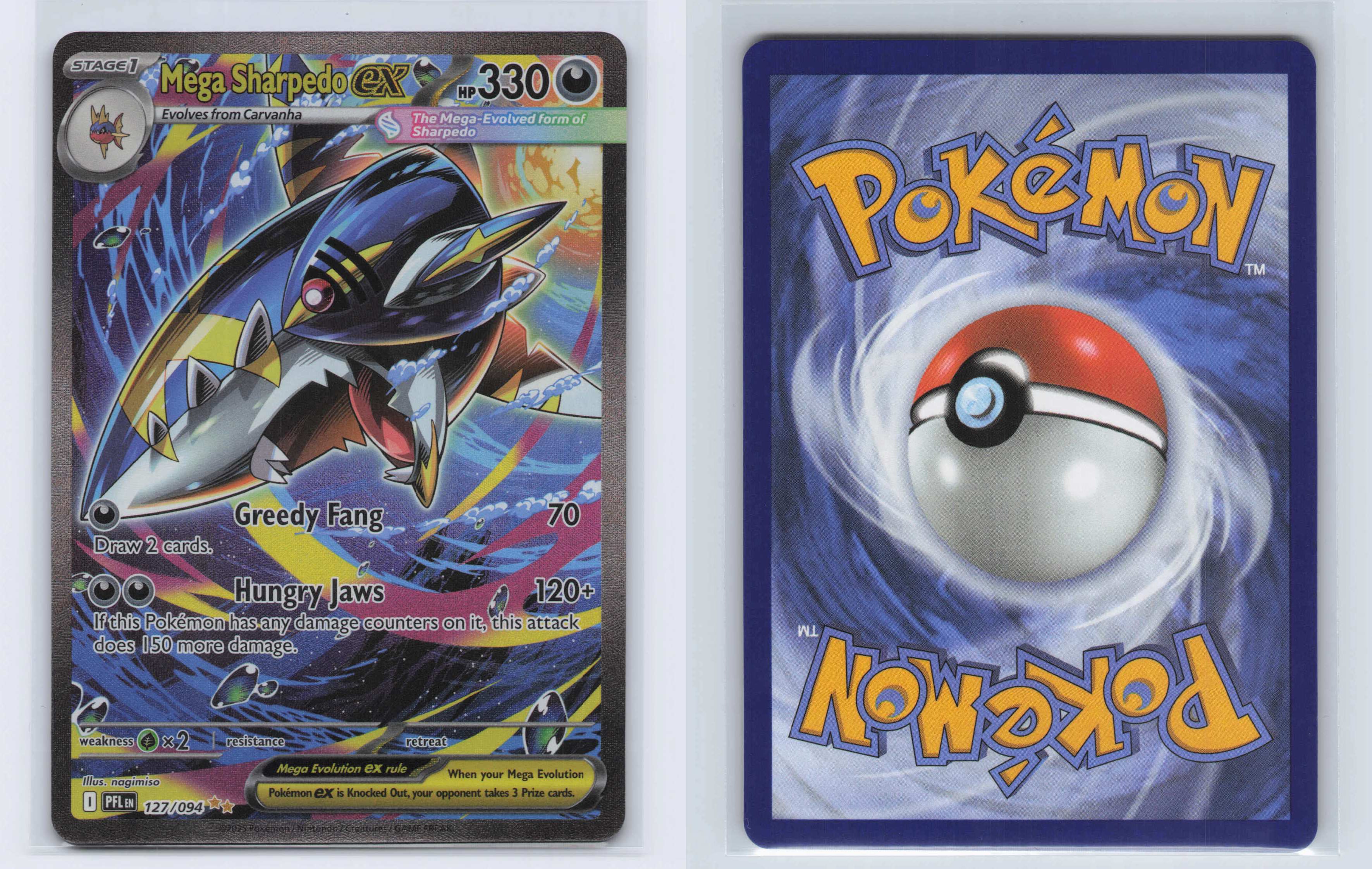 (#127/094) Mega Sharpedo ex [ME02: Phantasmal Flames]