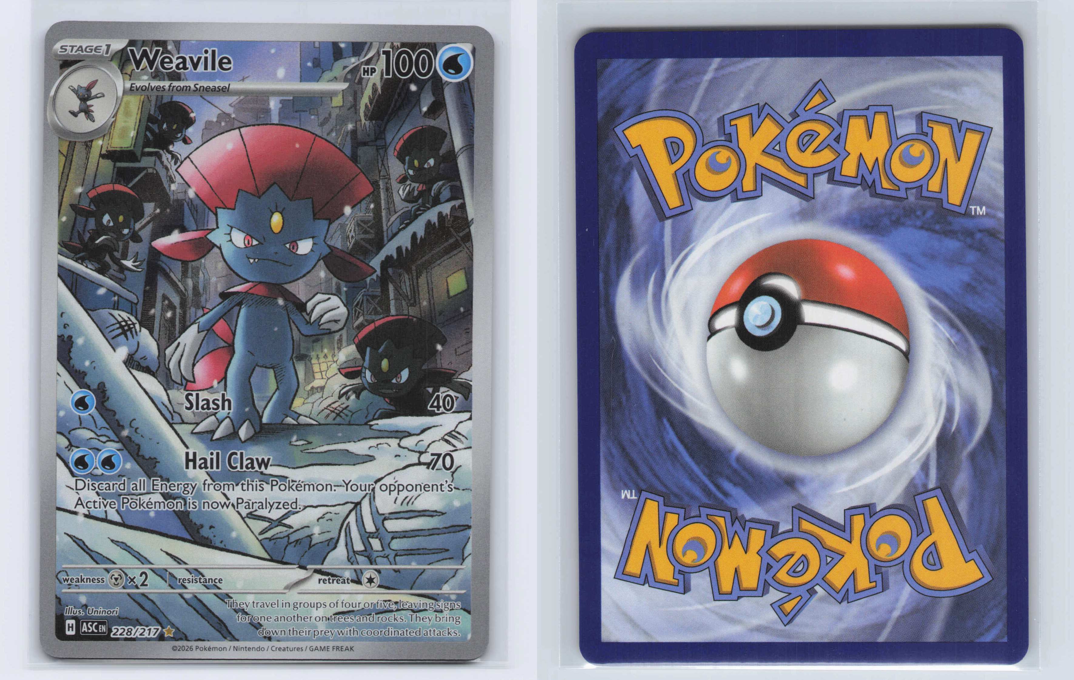 (#228/217) Weavile [ME: Ascended Heroes]