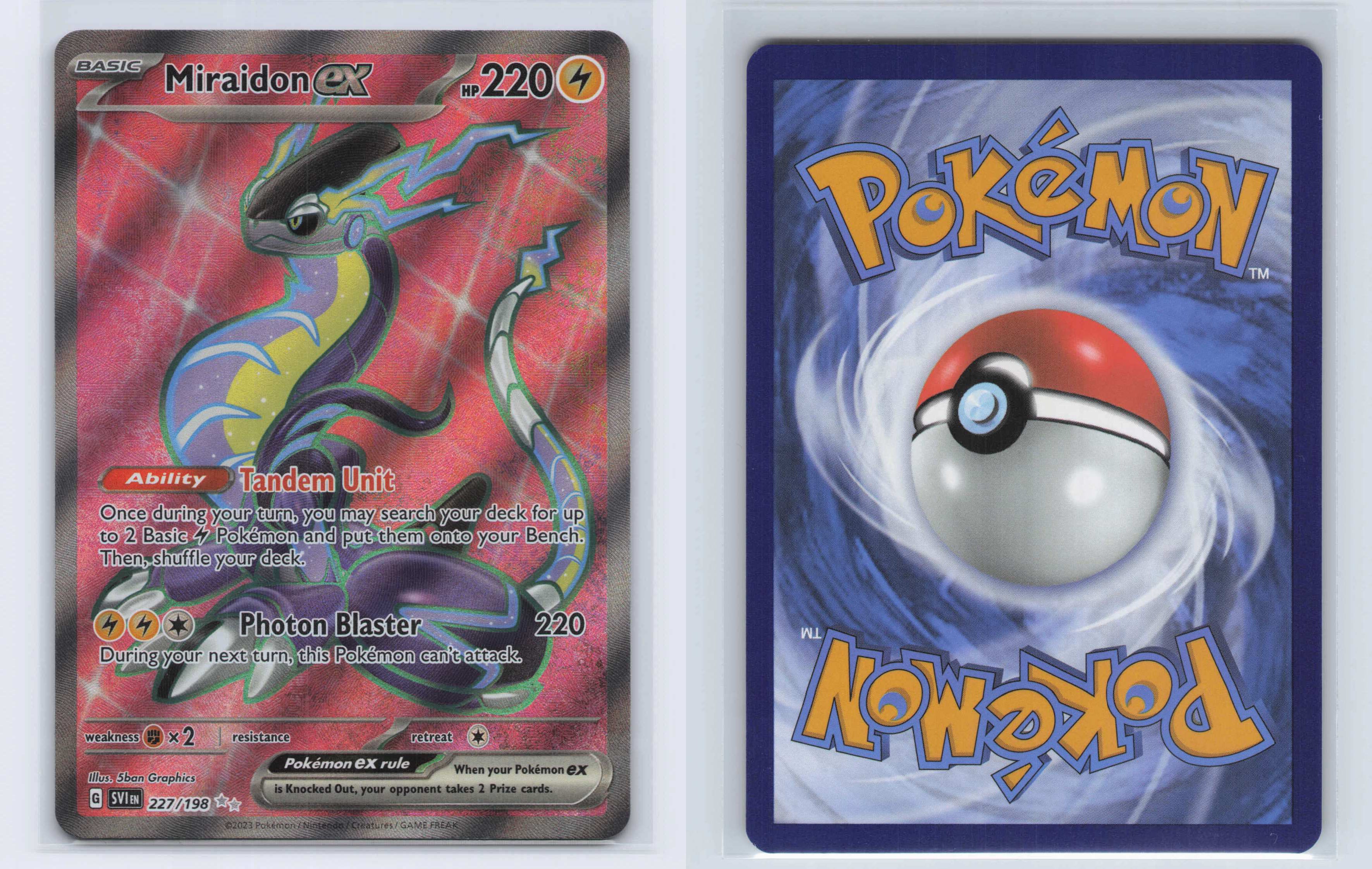 (#227/198) Miraidon ex [SV01: Scarlet & Violet Base Set]