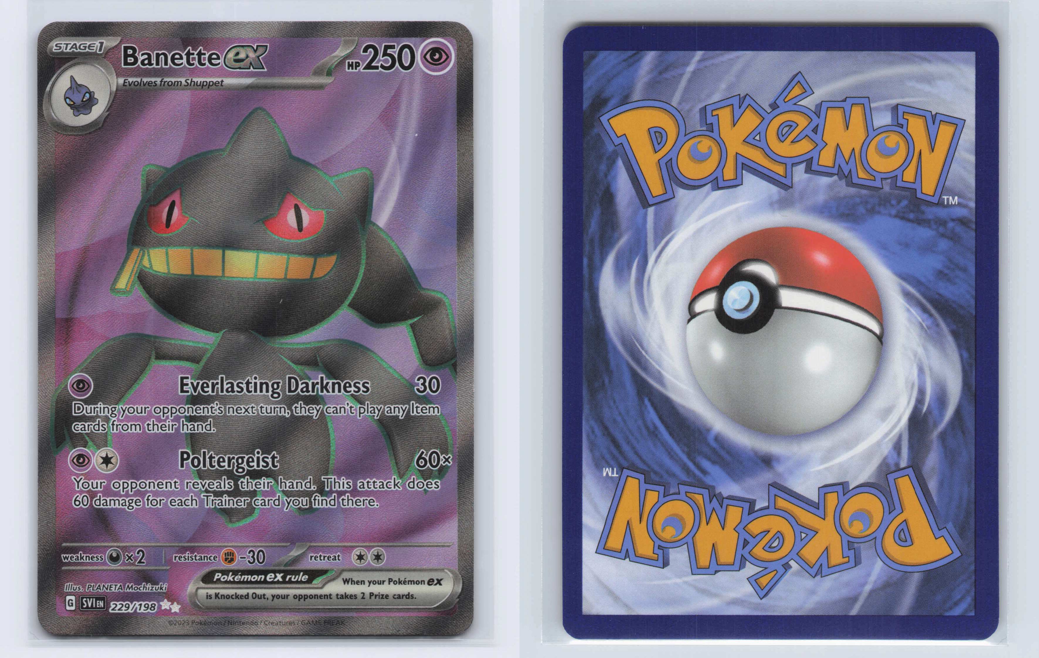 (#229/198) Banette ex [SV01: Scarlet & Violet Base Set]