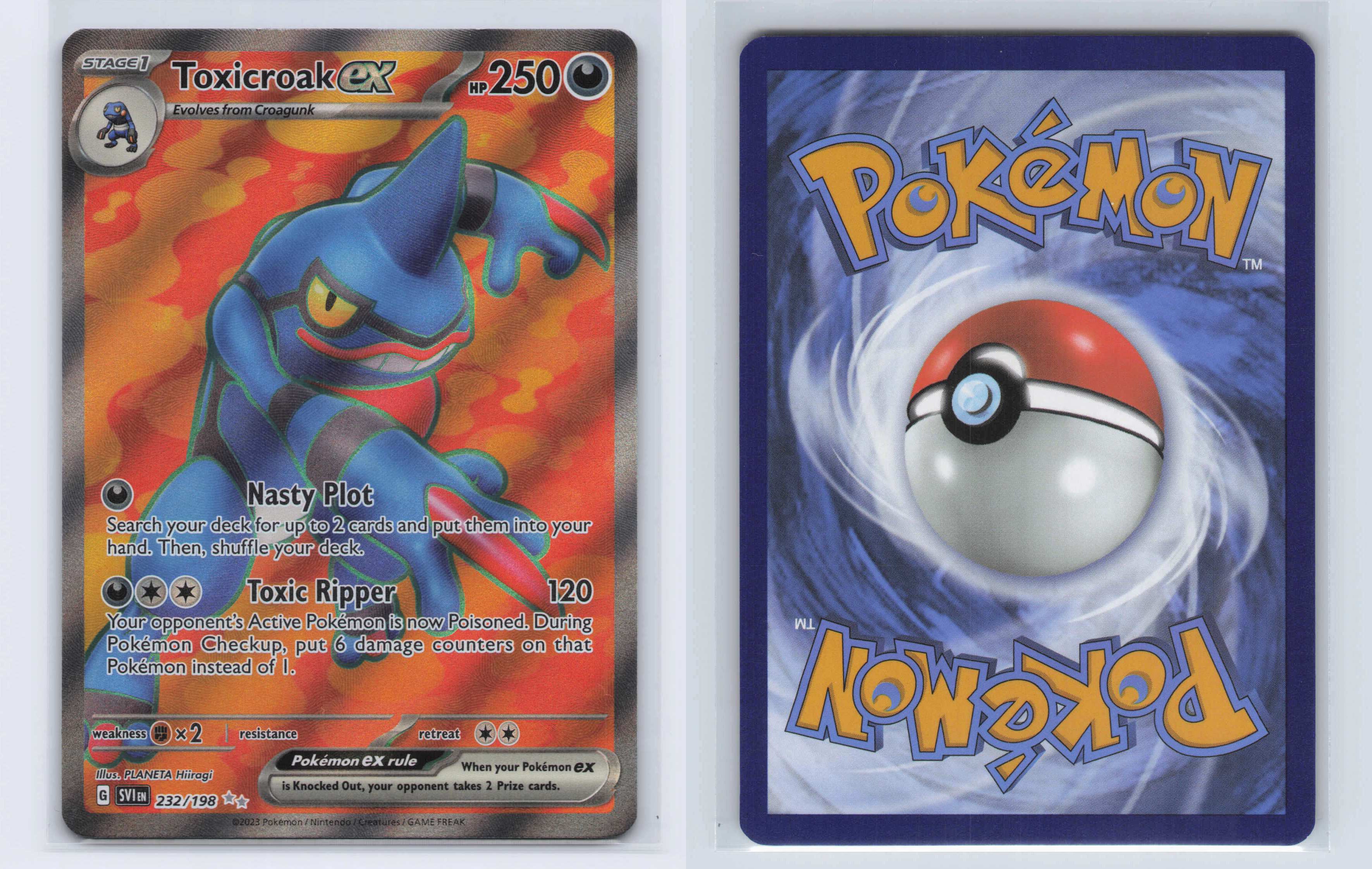 (#232/198) Toxicroak ex [SV01: Scarlet & Violet Base Set]