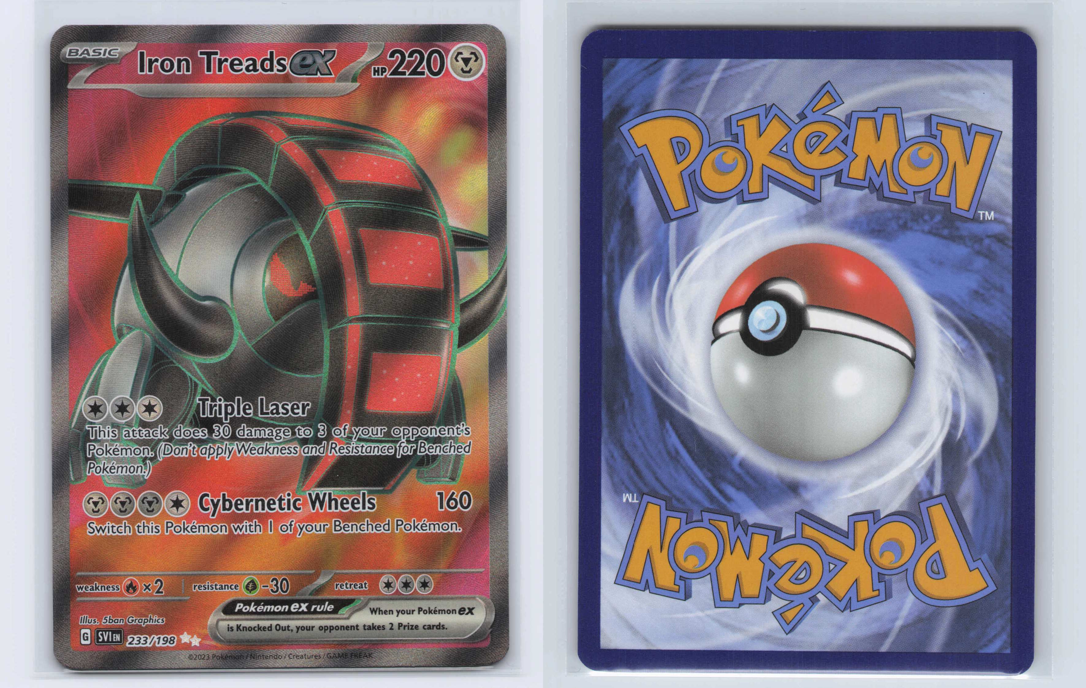(#233/198) Iron Treads ex [SV01: Scarlet & Violet Base Set]