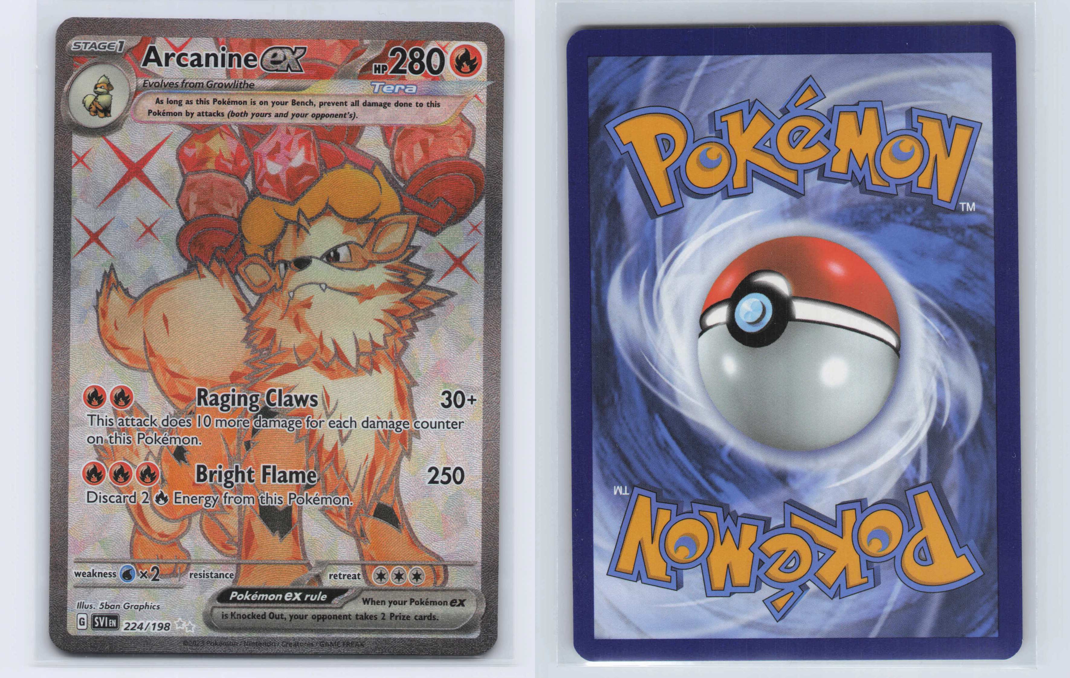 (#224/198) Arcanine ex [SV01: Scarlet & Violet Base Set]