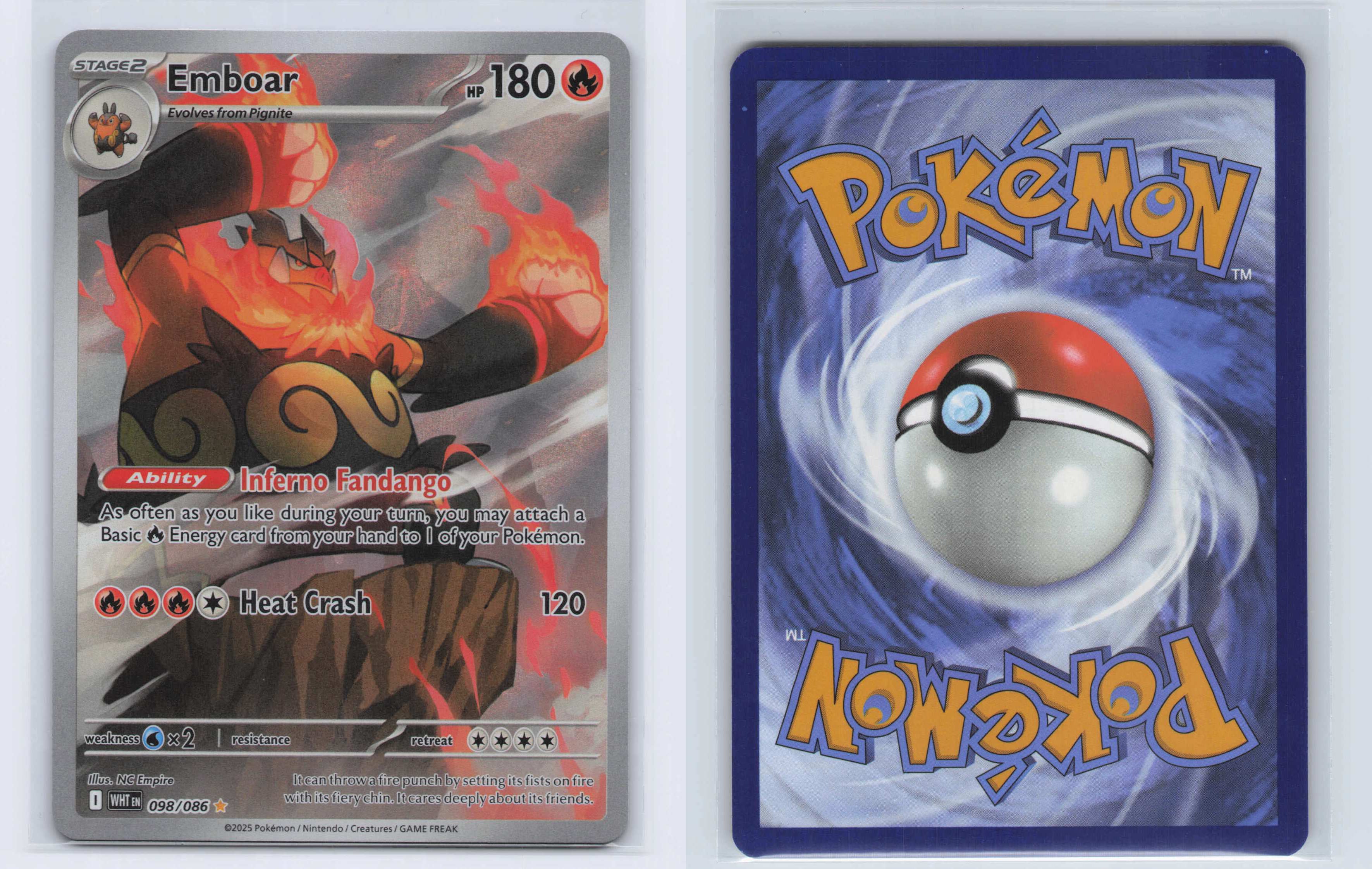 (#098/086) Emboar [SV: White Flare]