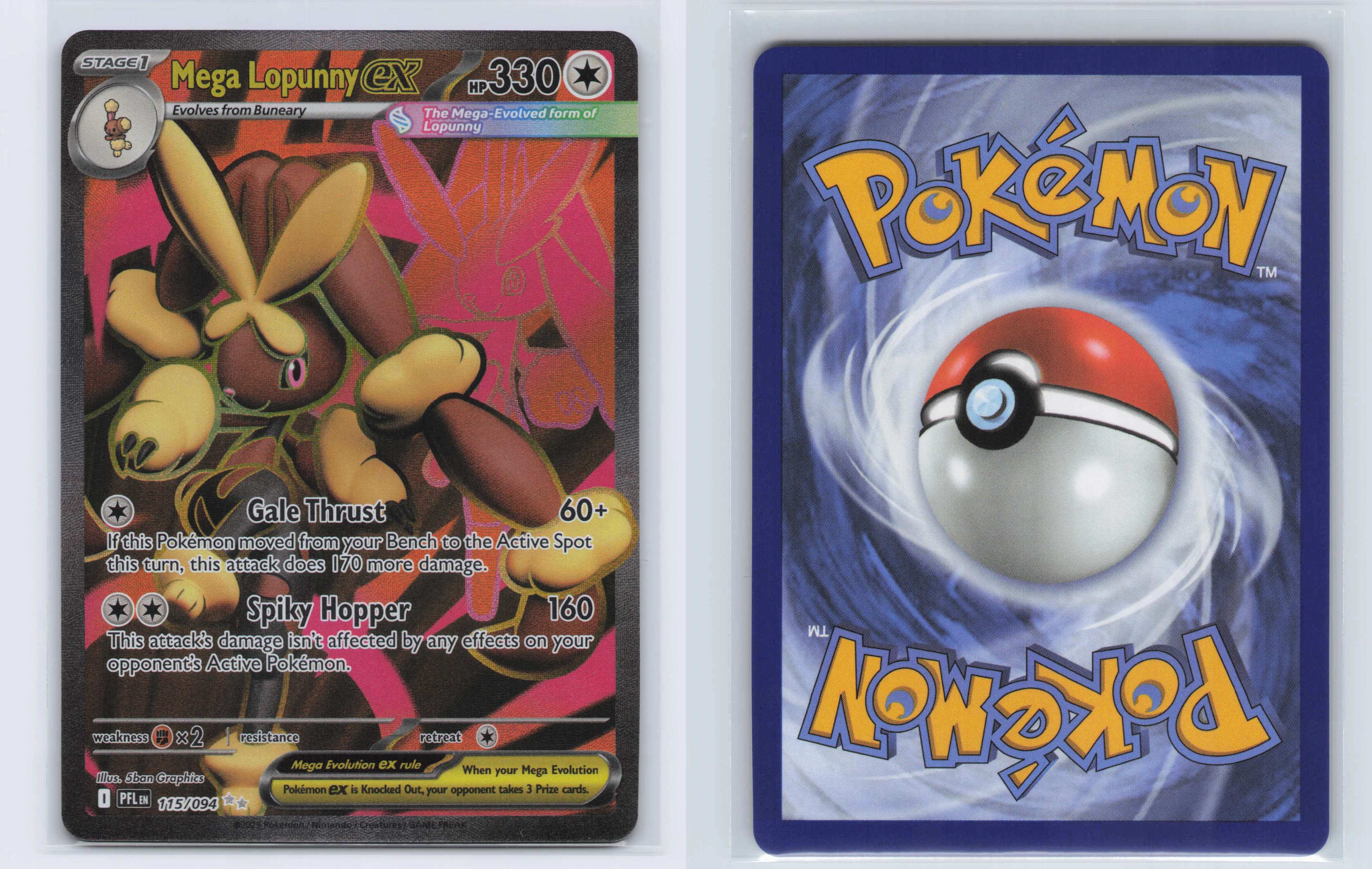 (#115/094) Mega Lopunny ex [ME02: Phantasmal Flames]