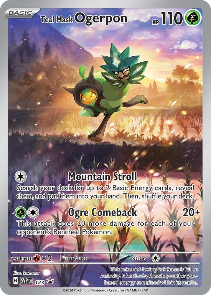 (#123) Teal Mask Ogerpon - Holo [Scarlet & Violet Promo]