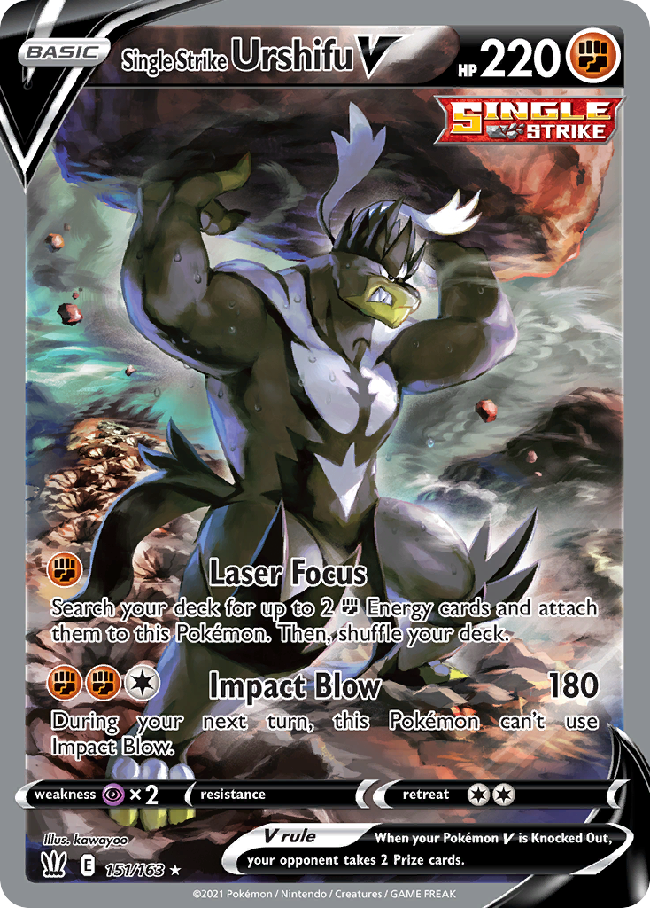 (#151/163) Single Strike Urshifu V - Holo [Battle Styles]