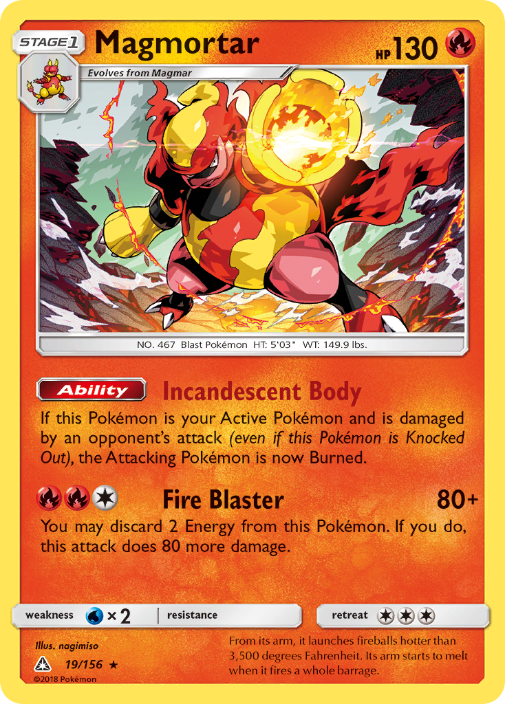 (#19/156) Magmortar - Holo [Ultra Prism]
