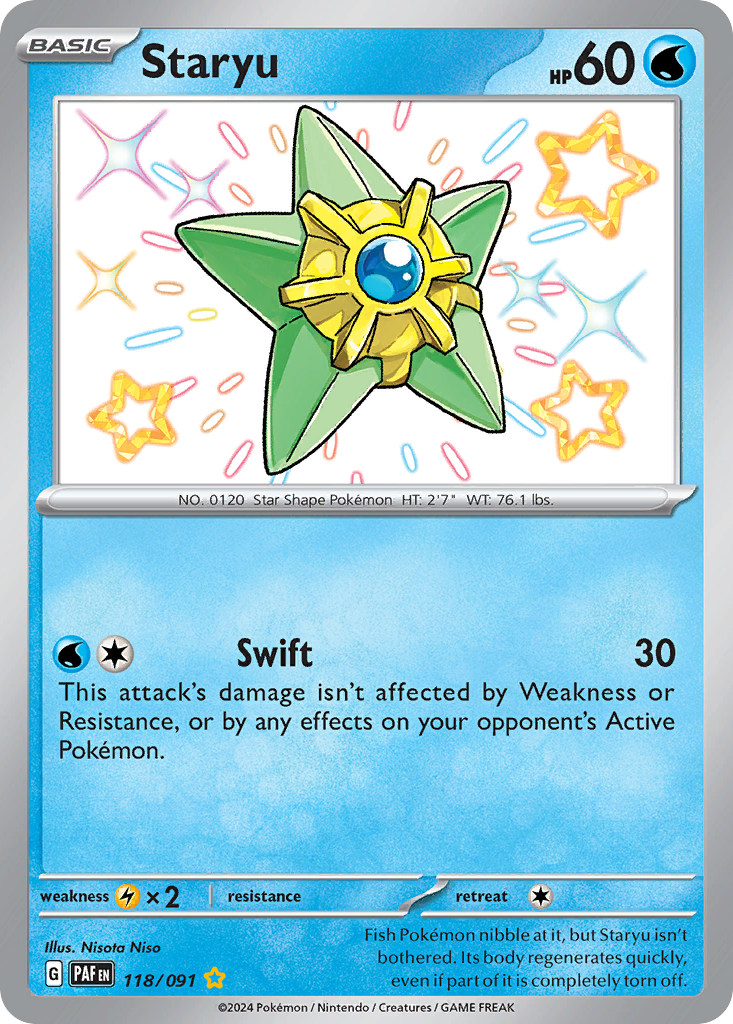 (#118/091) Staryu - Holo [Paldean Fates]