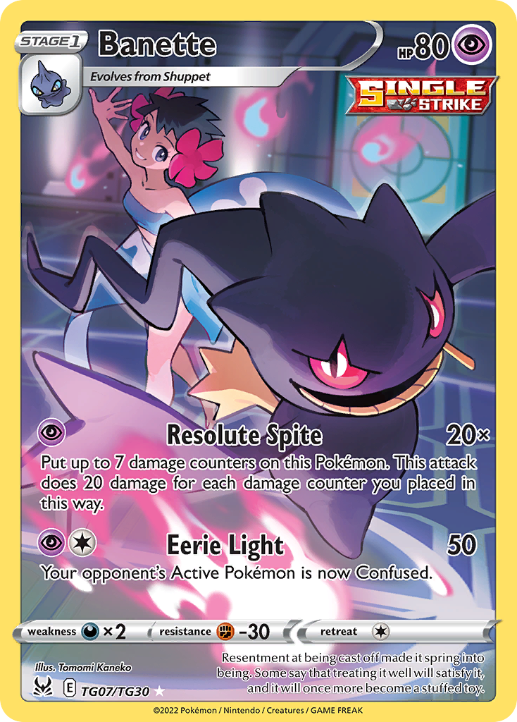 (#TG07/TG30) Banette - Holo [Lost Origin Trainer Gallery]