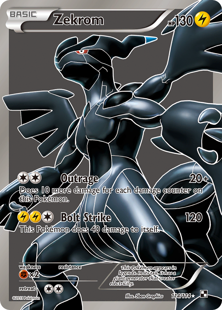 (#114/114) Zekrom - Holo [Black & White]