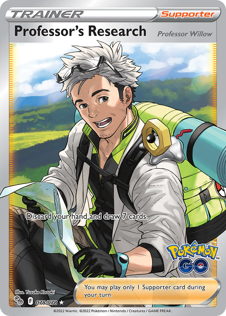 (#078/078) Professor's Research - Holo [Pokemon GO]