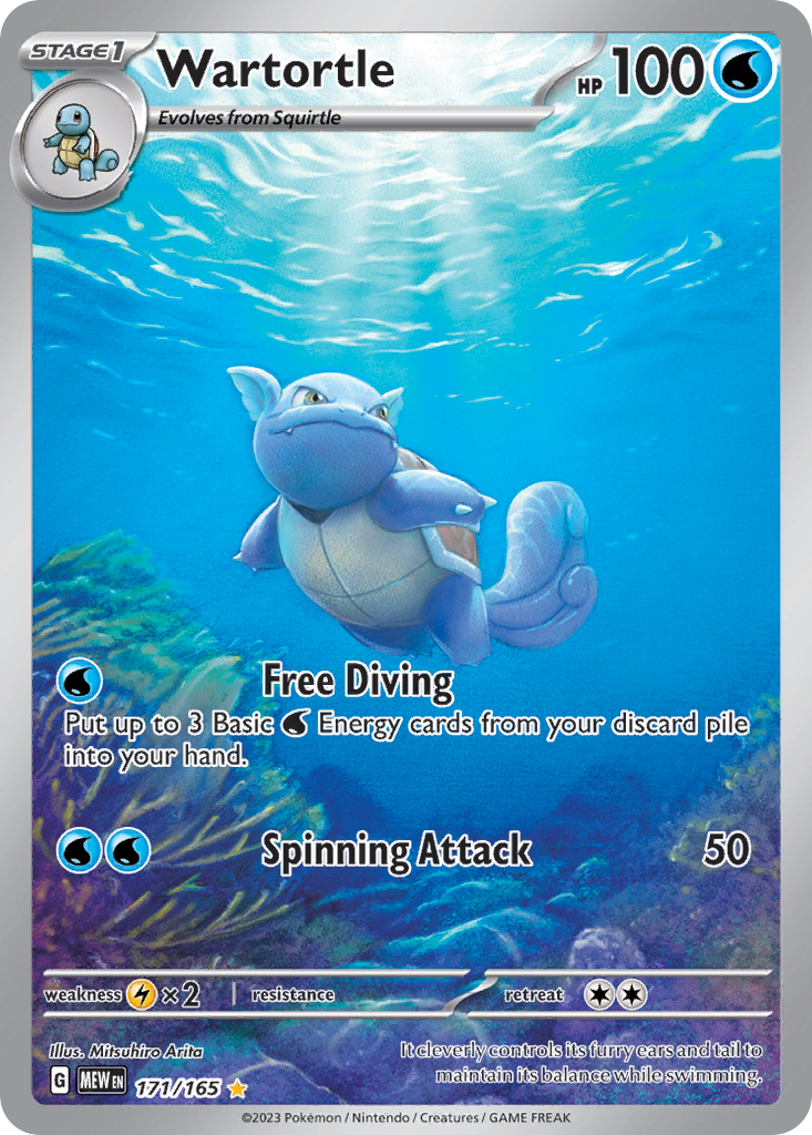 (#171/165) Wartortle - Holo [151]