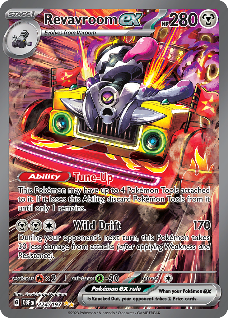 (#224/197) Revavroom ex - Holo [Obsidian Flames]