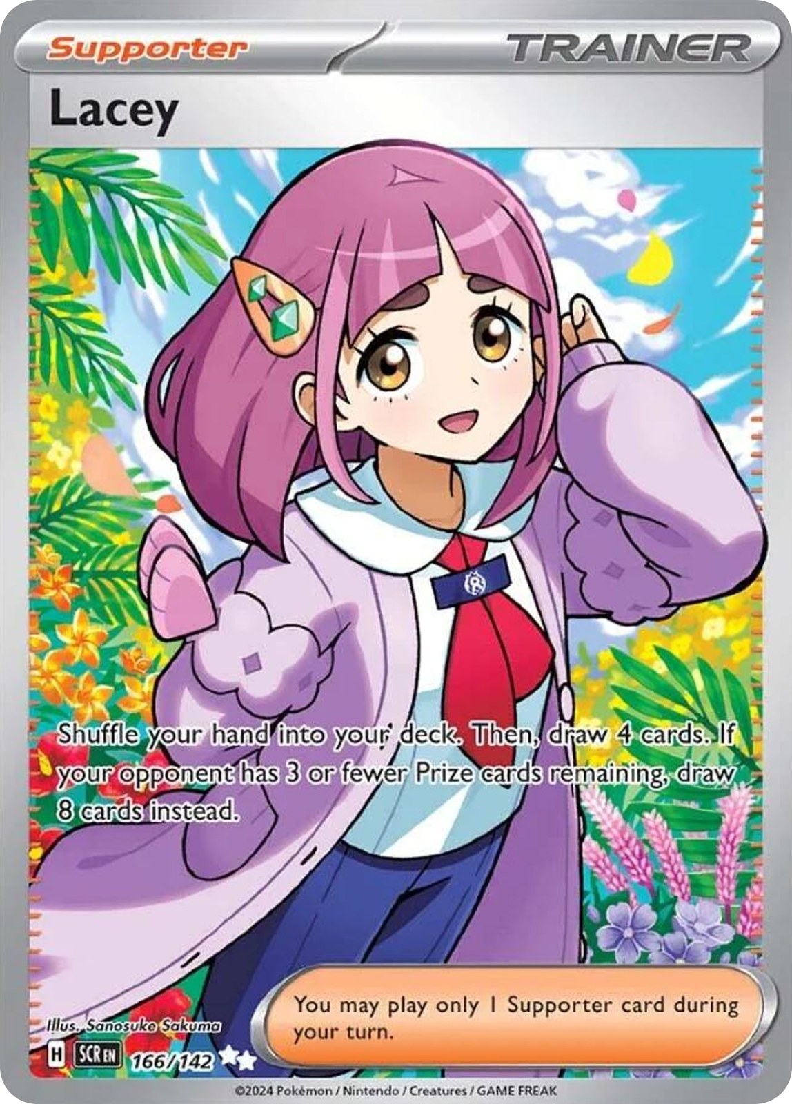 (#166/142) Lacey - Holo [Stellar Crown]