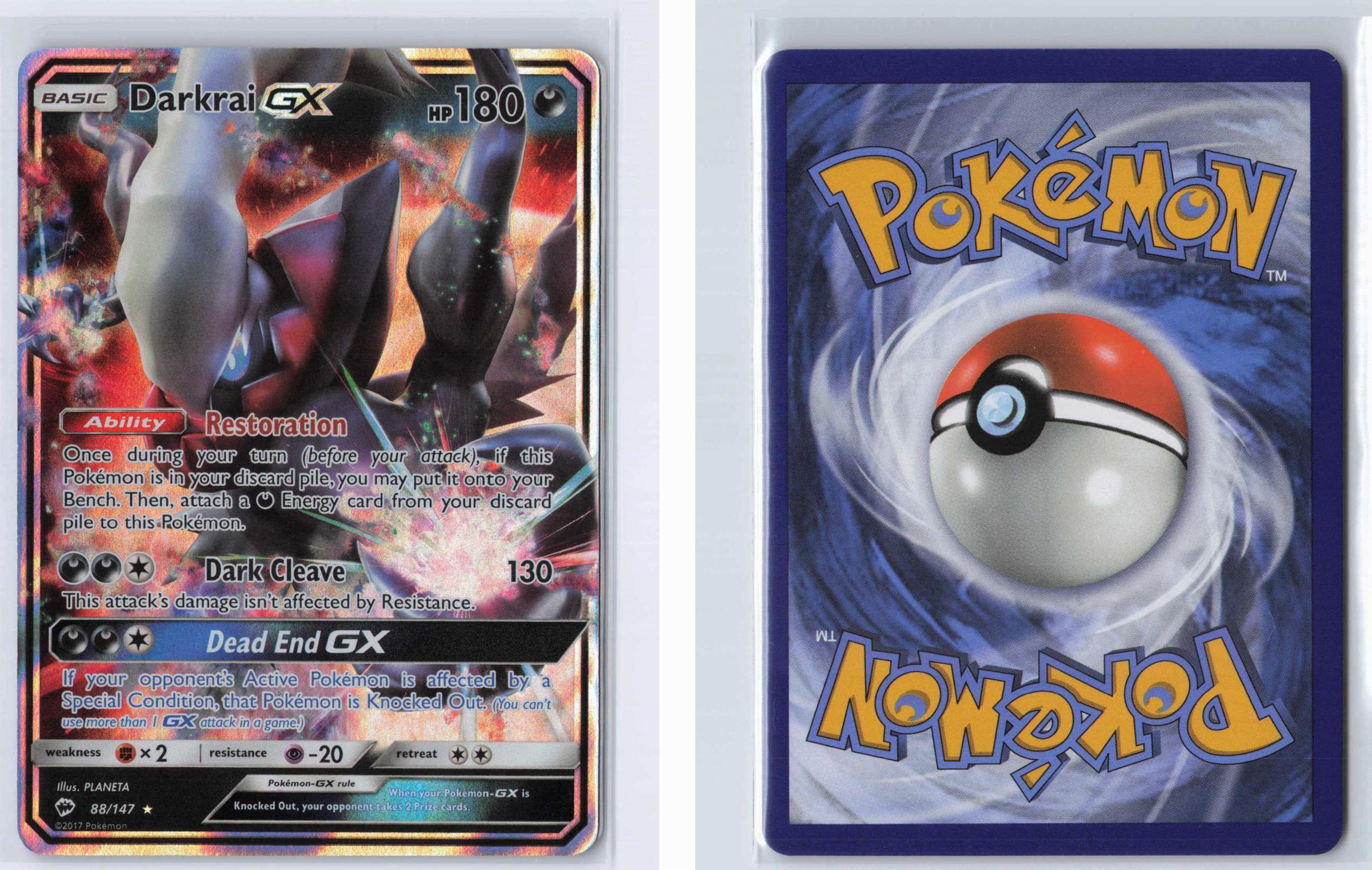 (#88/147) Darkrai GX - Holo [Burning Shadows]